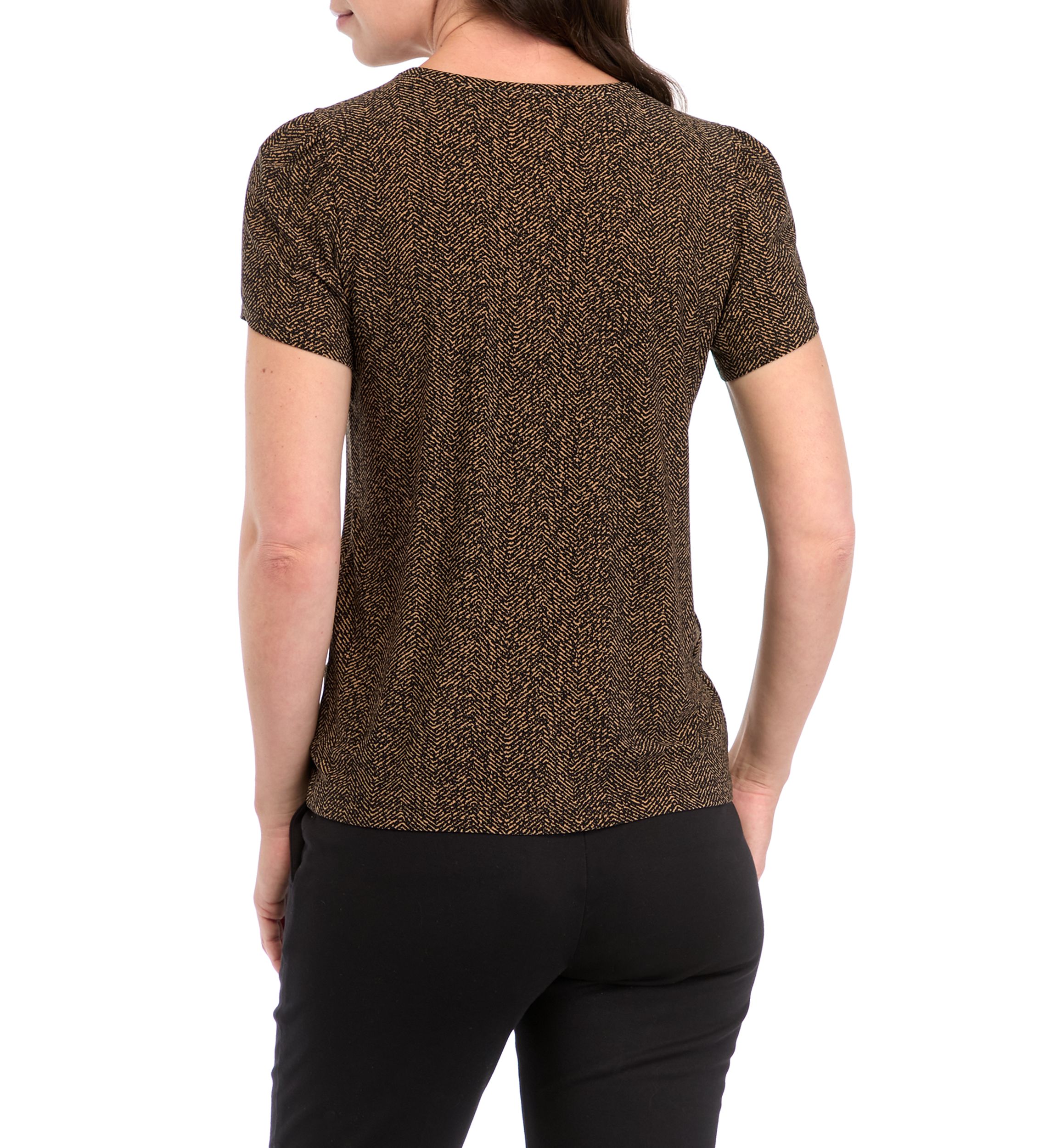 Petite Printed Tulip Sleeve Top