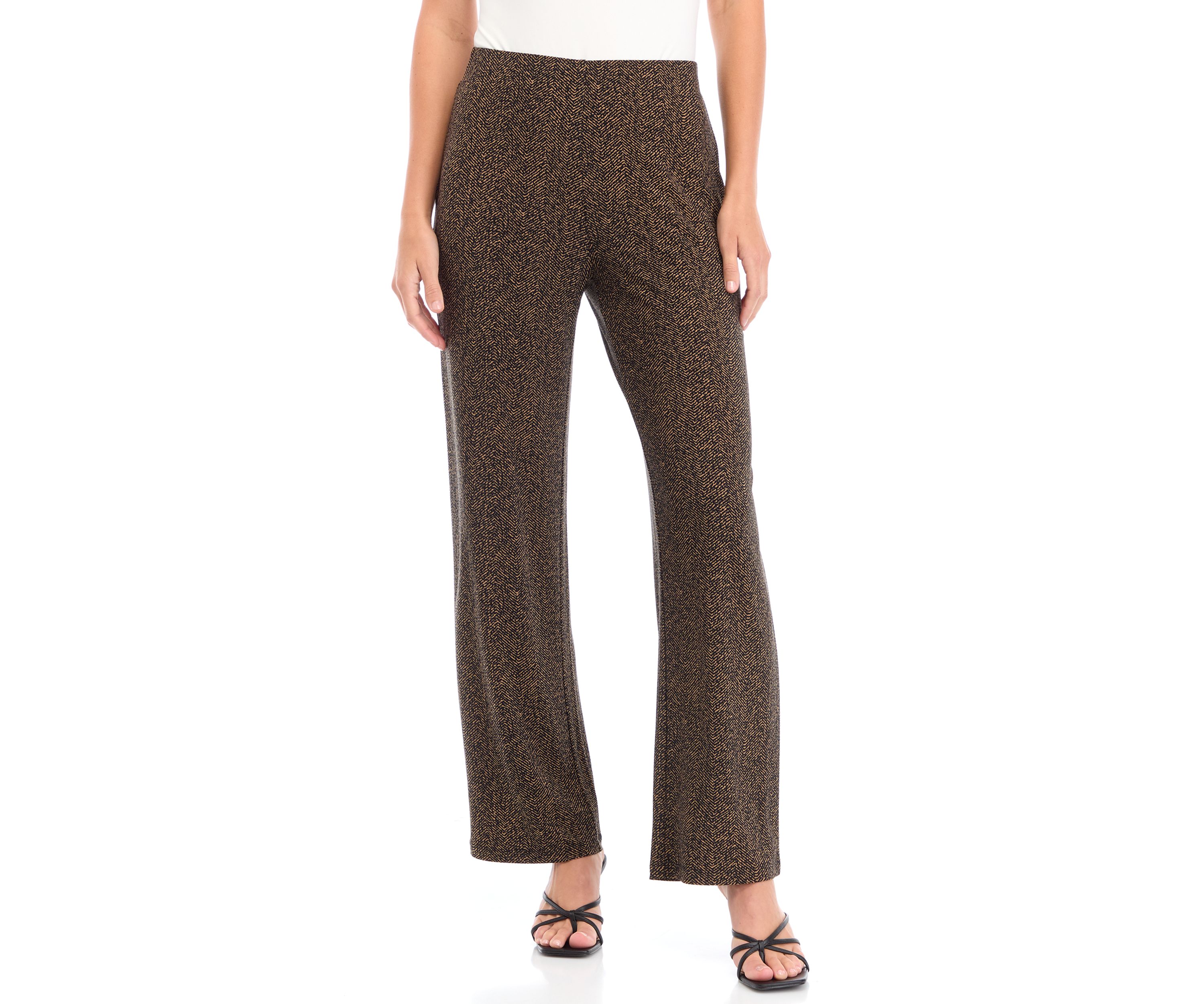 Womens Printed Wide Leg Pants