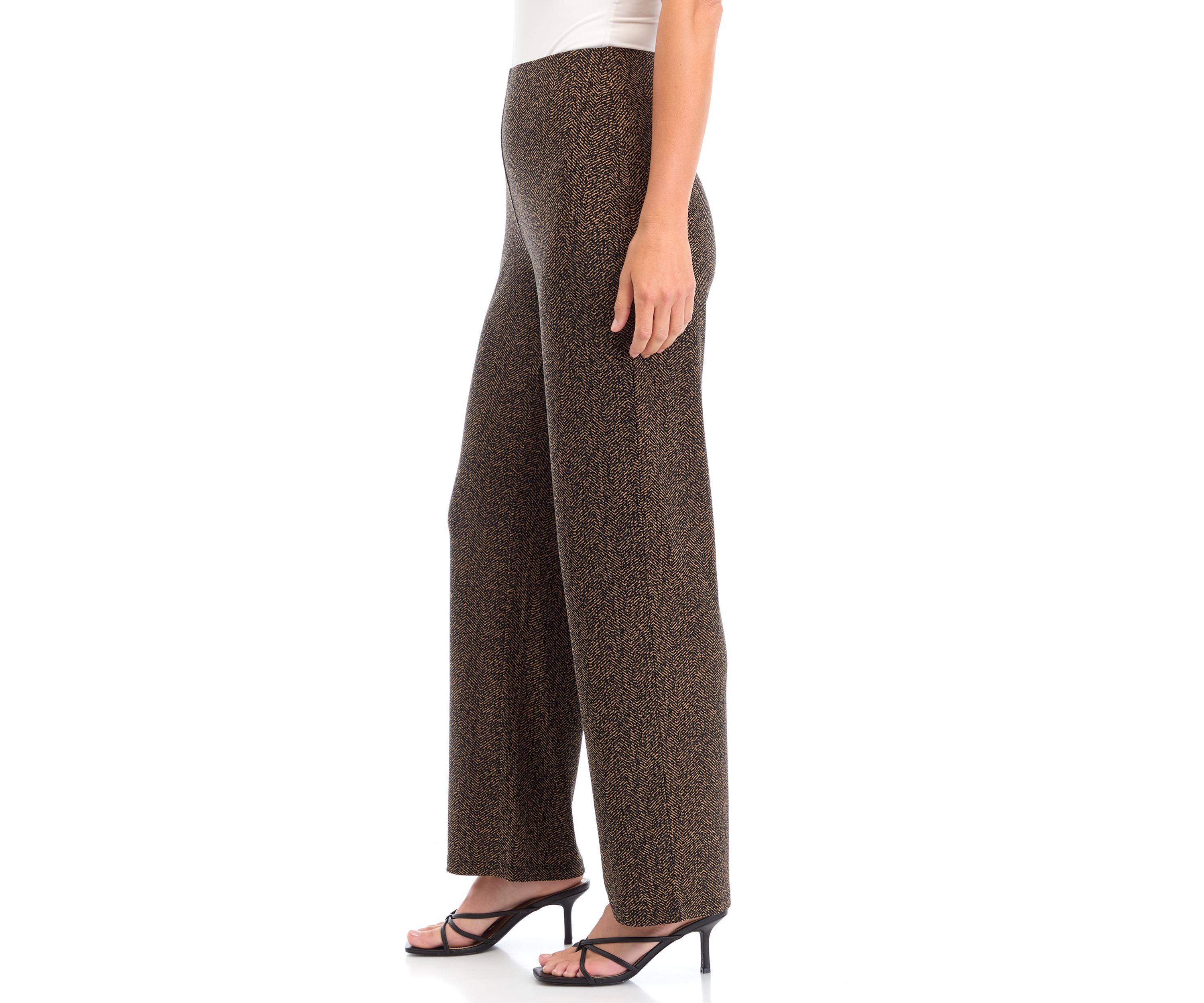 Womens Printed Wide Leg Pants