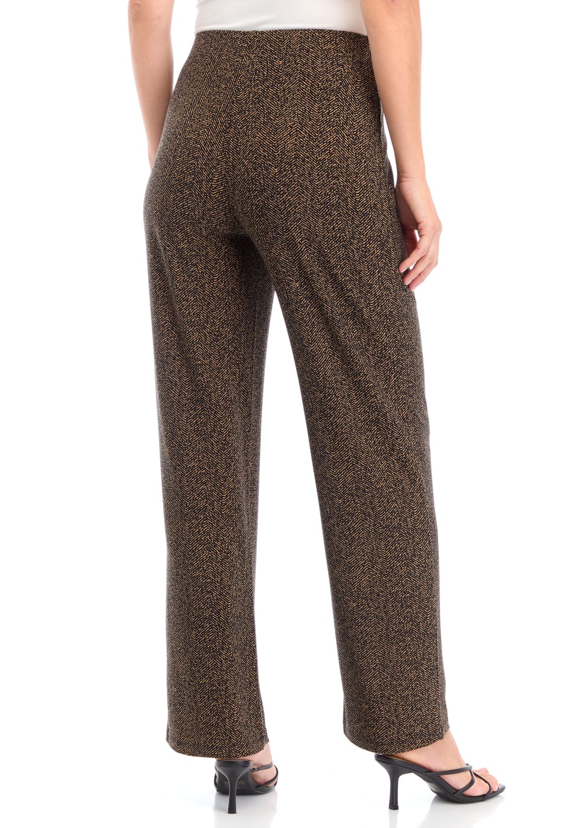 Petite Pull On Knit Wide Leg Pants - Regular Length