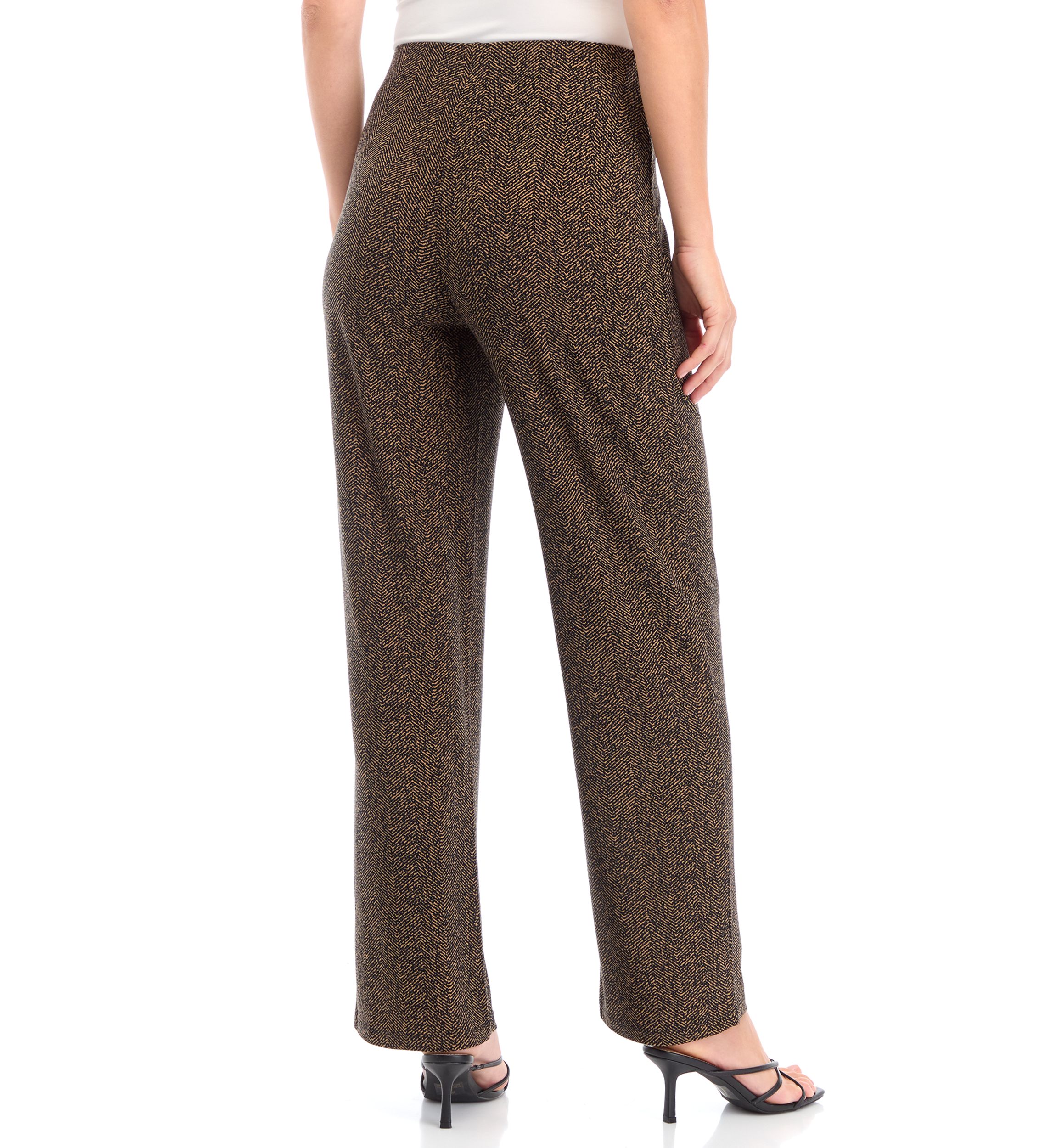 Petite Pull On Knit Wide Leg Pants - Regular Length