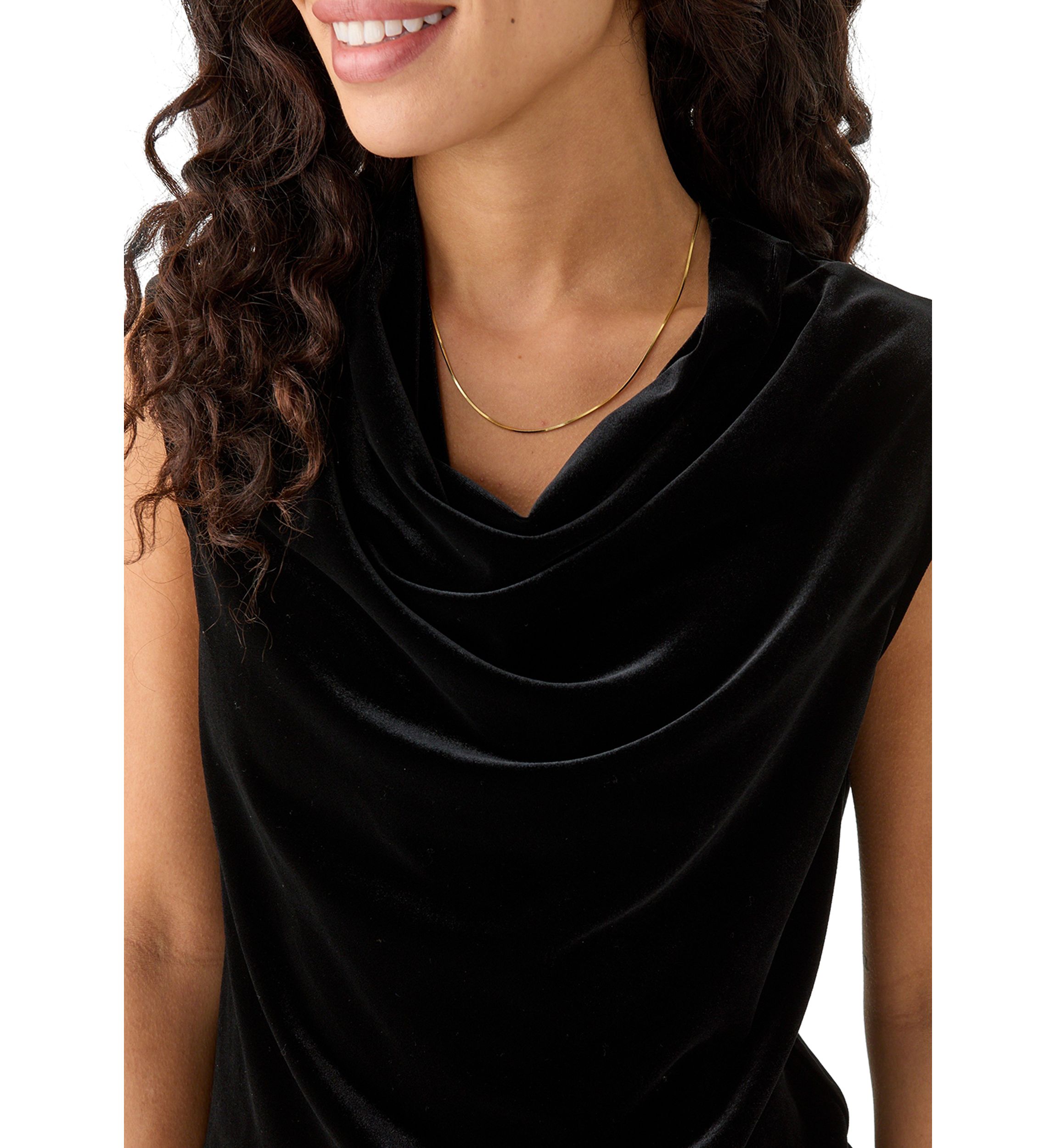 Petite Cowl Neck Top 