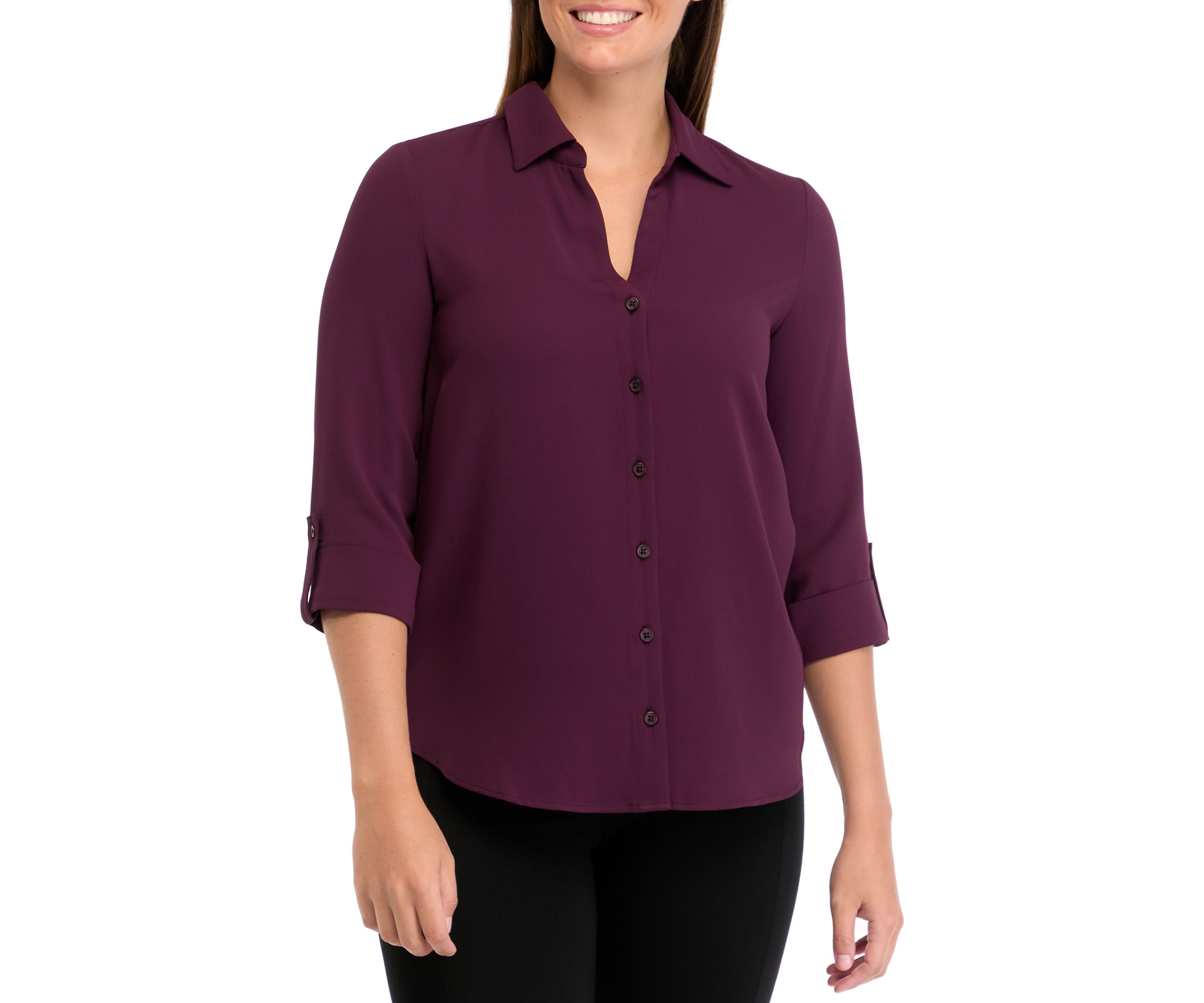 Womens Pleated Front Blouse