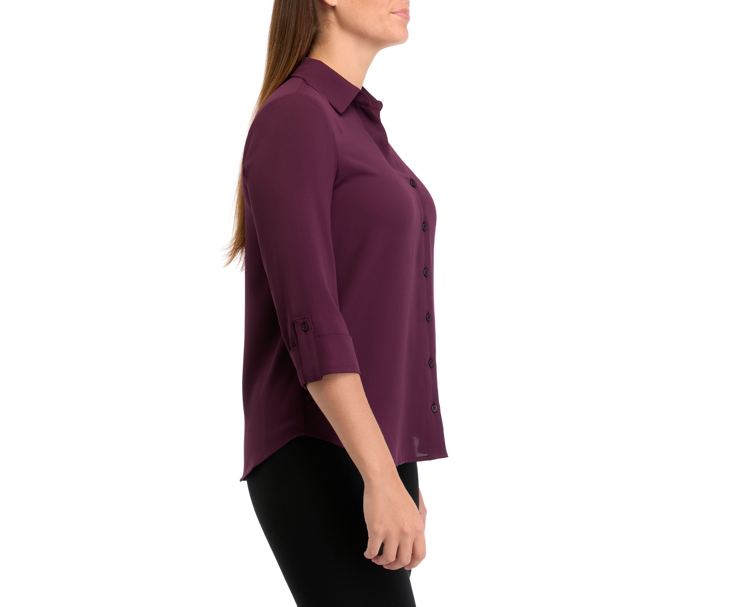 Womens Pleated Front Blouse