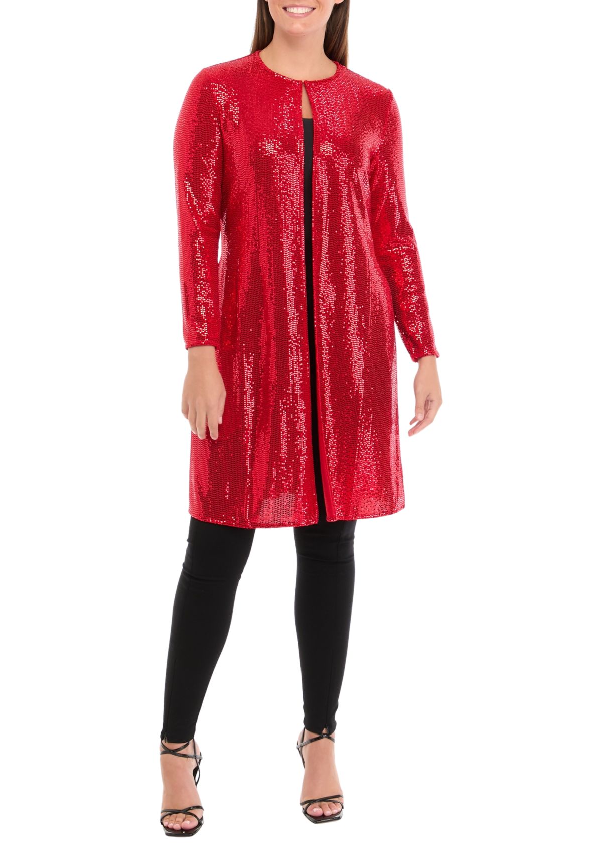 Womens Long Sleeve Shine Dot Short Jacket