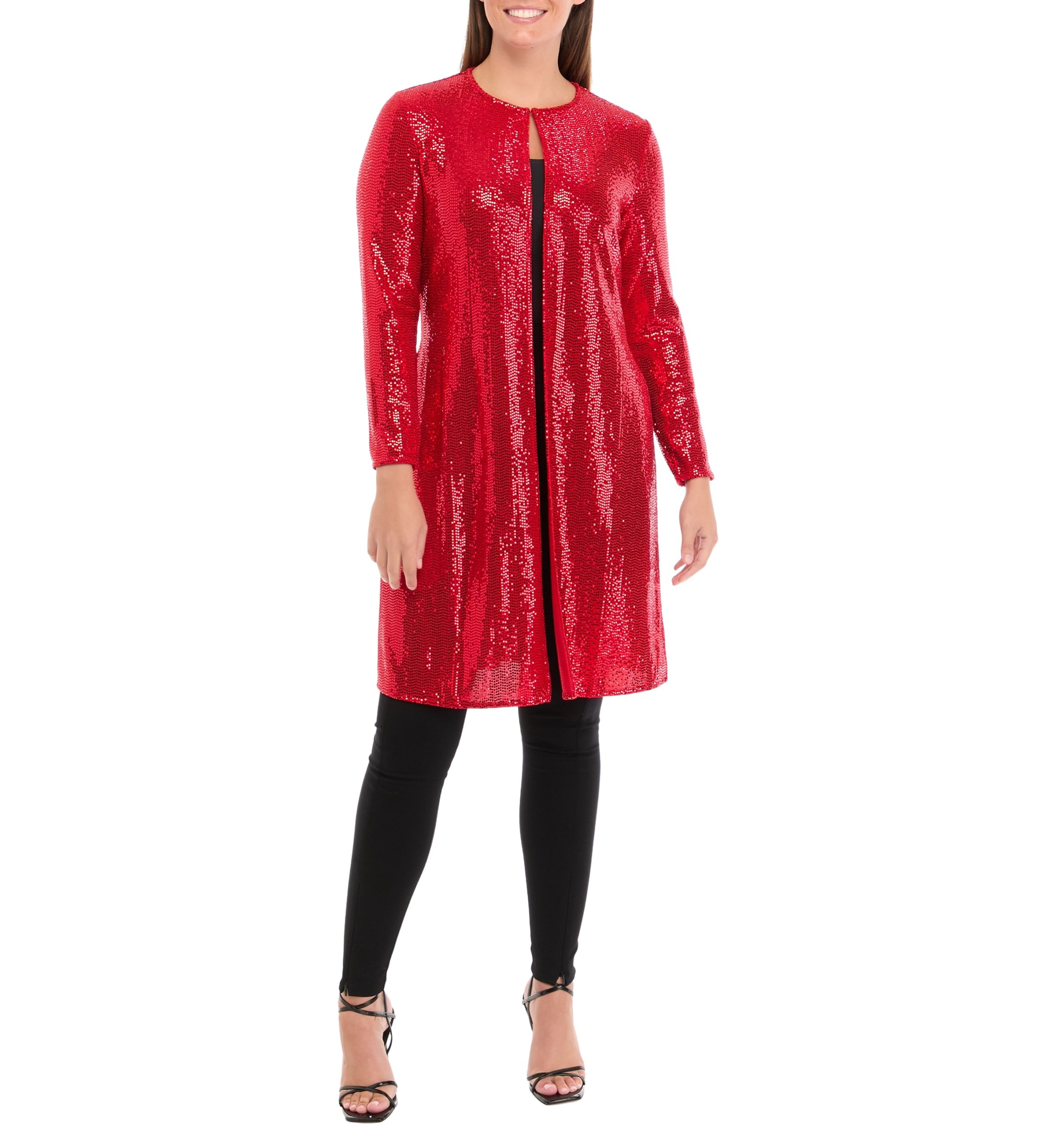 Womens Long Sleeve Shine Dot Short Jacket