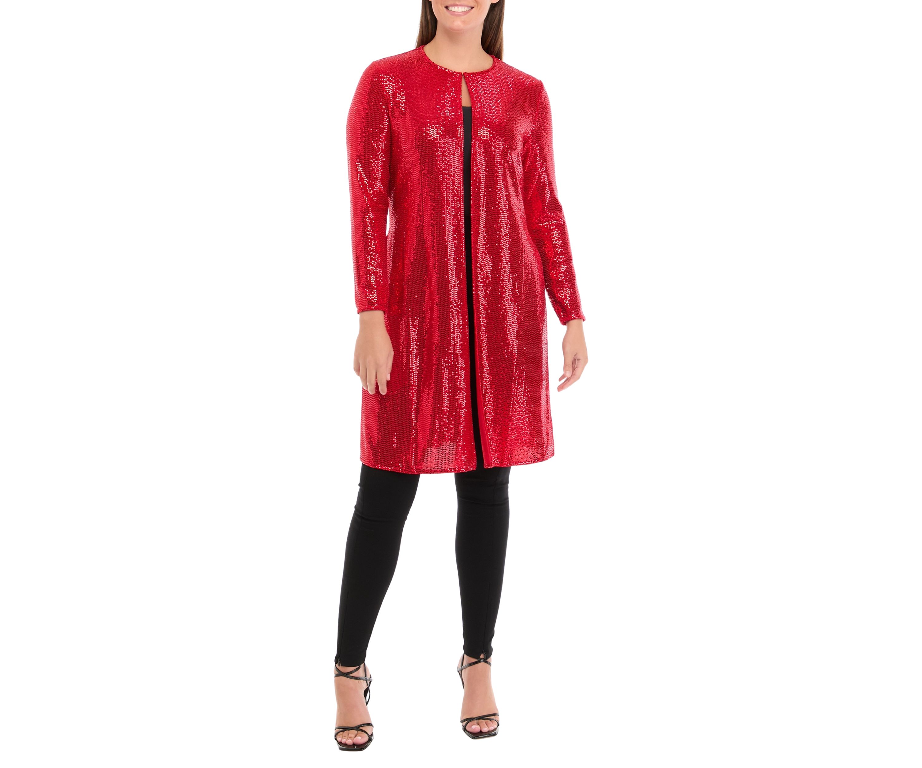 Womens Long Sleeve Shine Dot Short Jacket