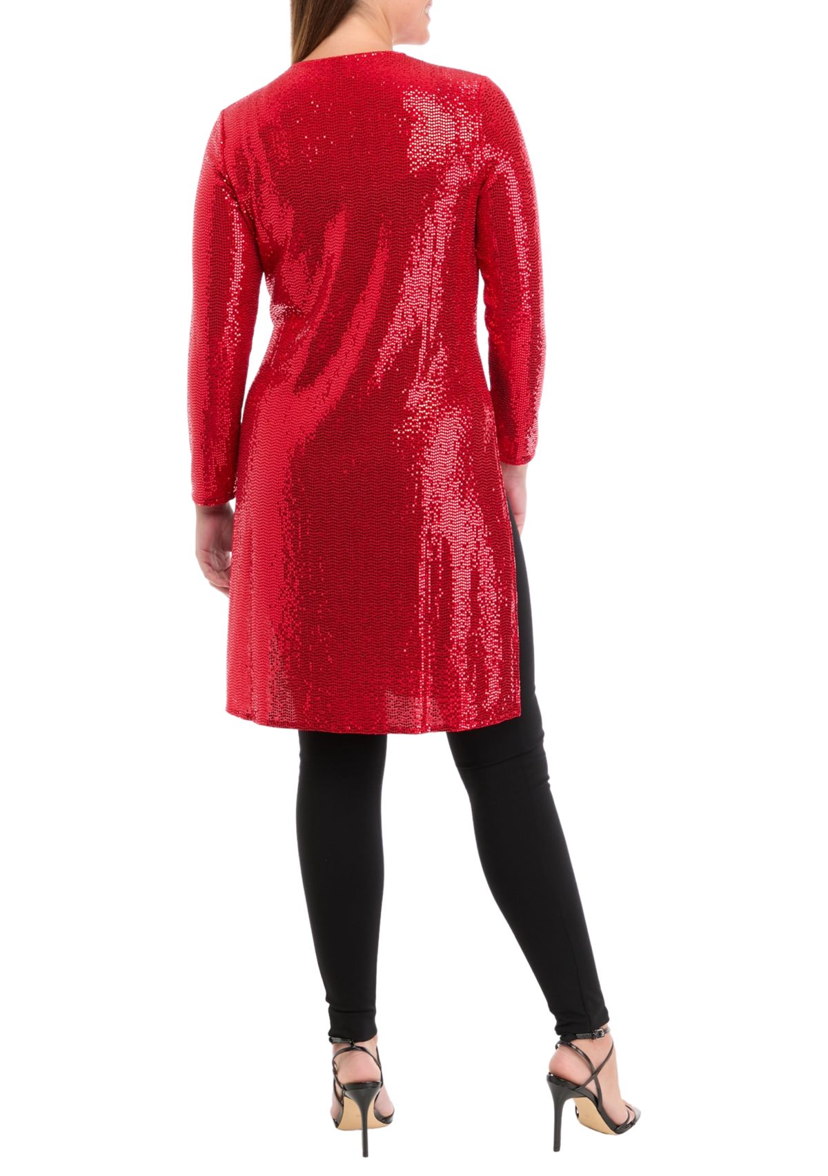 Womens Long Sleeve Shine Dot Short Jacket