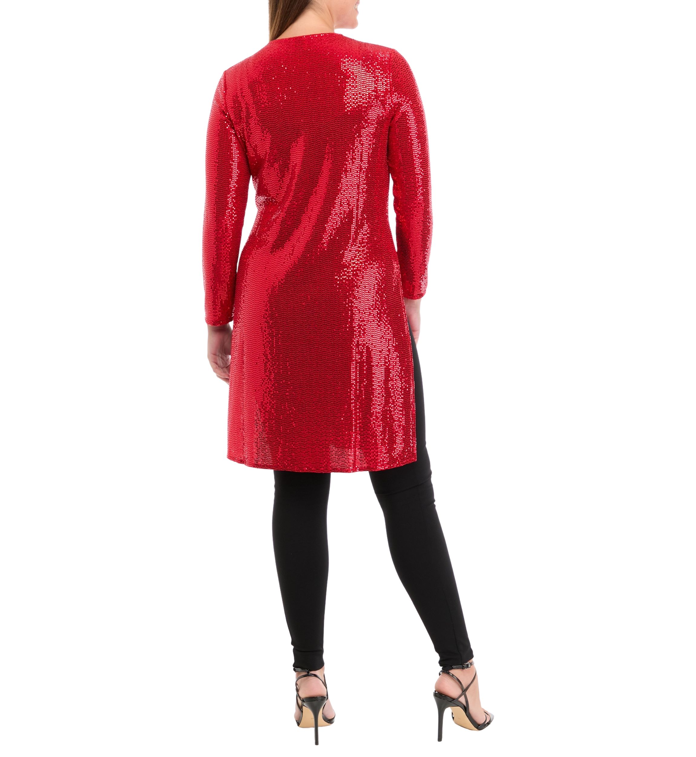 Womens Long Sleeve Shine Dot Short Jacket