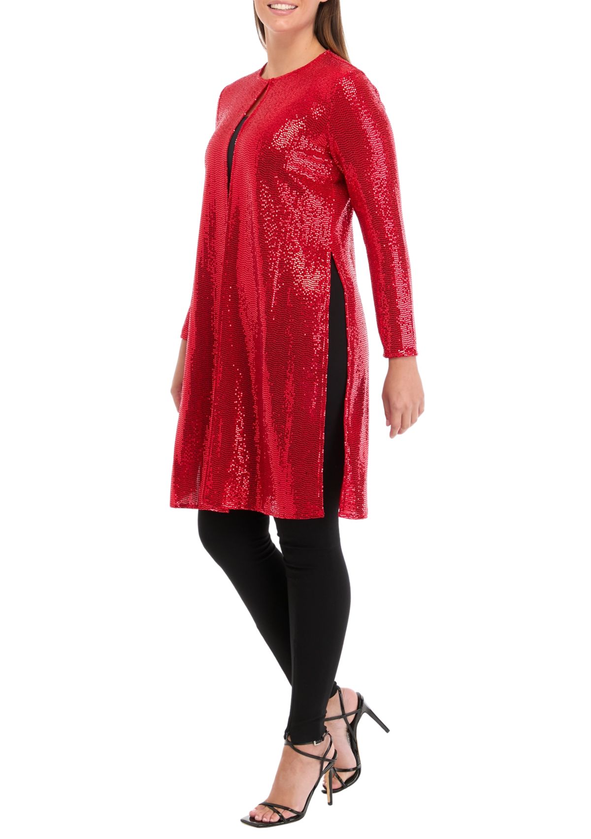 Womens Long Sleeve Shine Dot Short Jacket