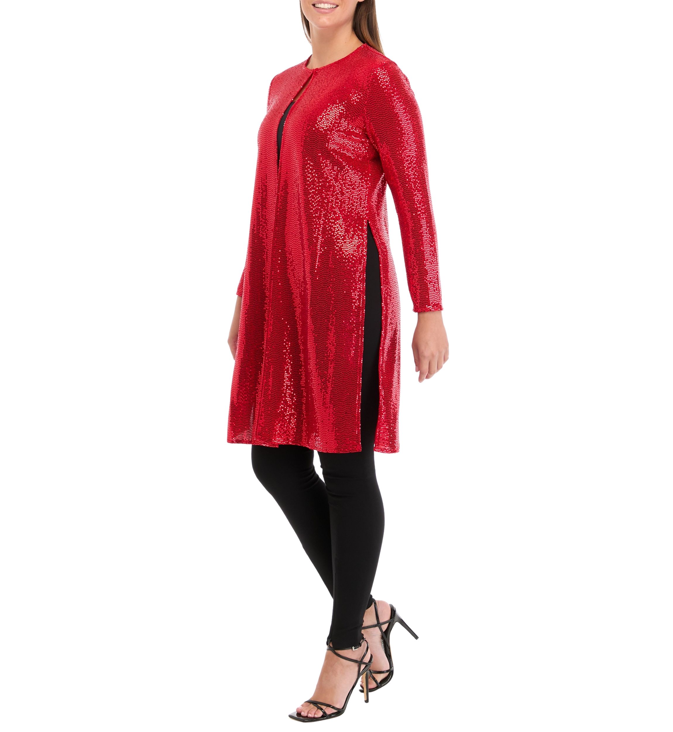 Womens Long Sleeve Shine Dot Short Jacket