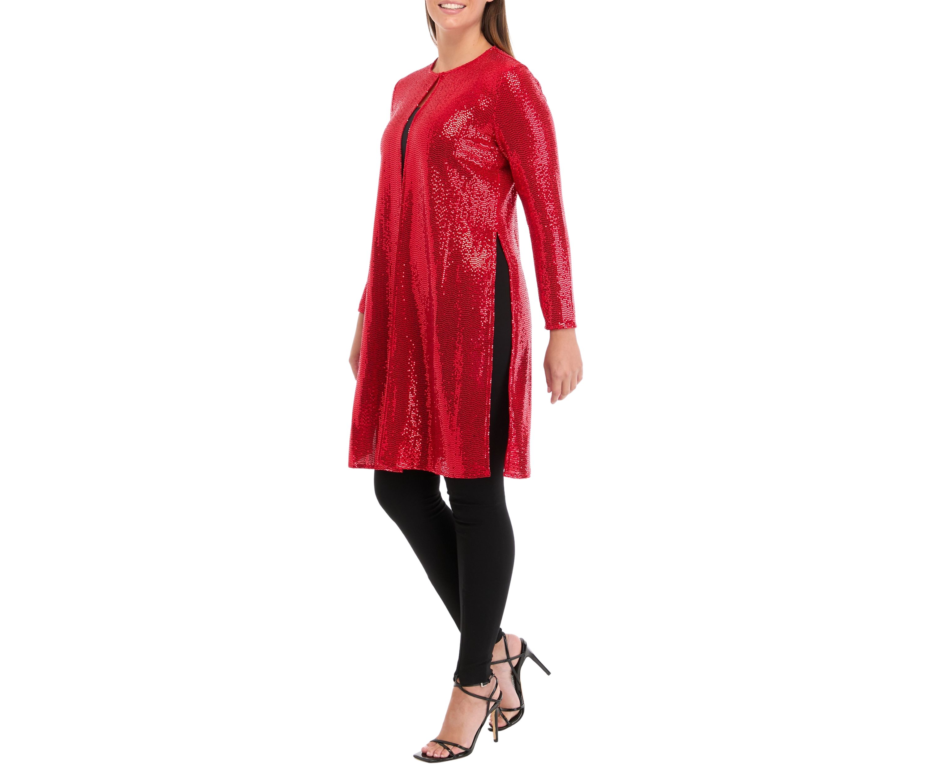 Womens Long Sleeve Shine Dot Short Jacket