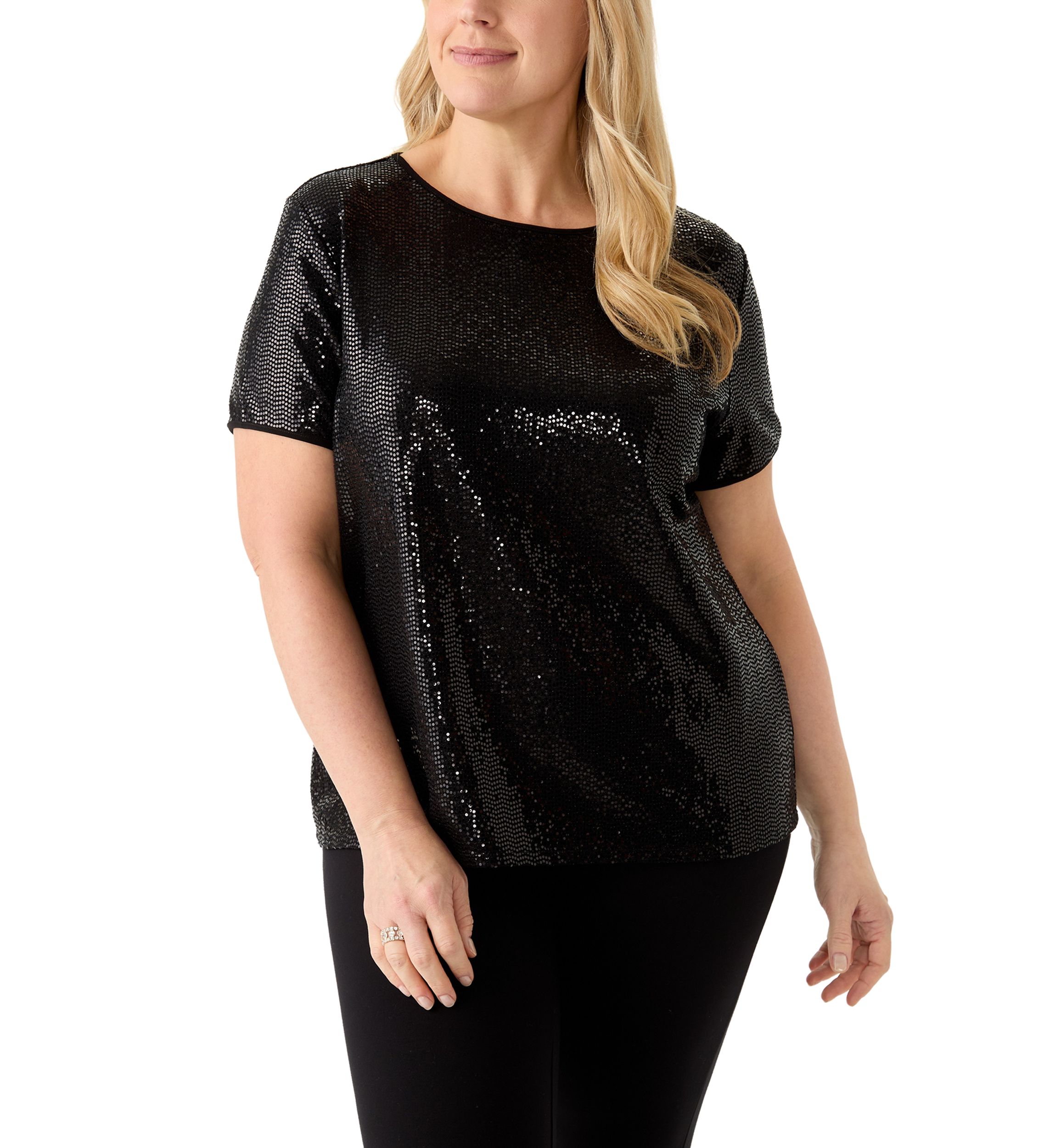 Plus Size Duster Shine Dot Top
