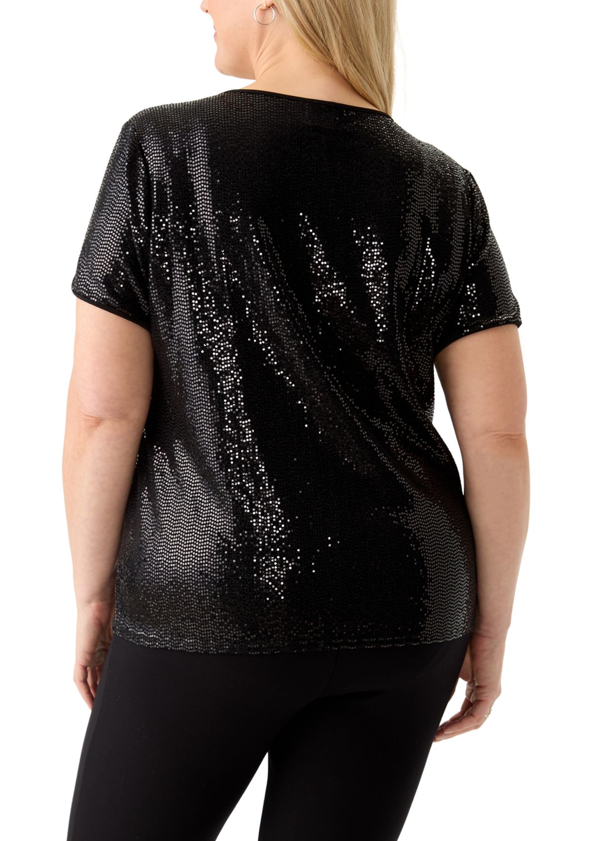 Plus Size Duster Shine Dot Top