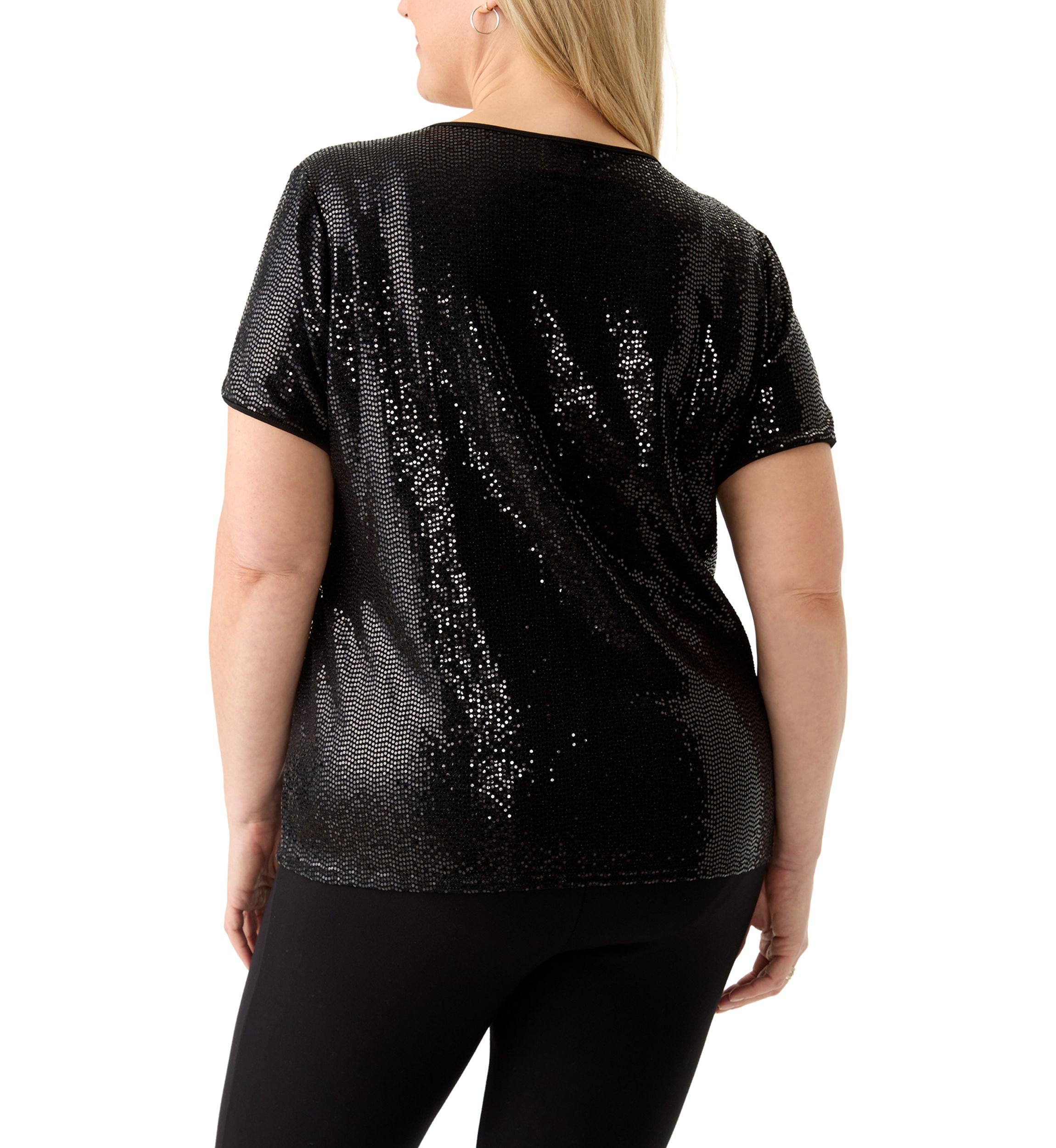 Plus Size Duster Shine Dot Top