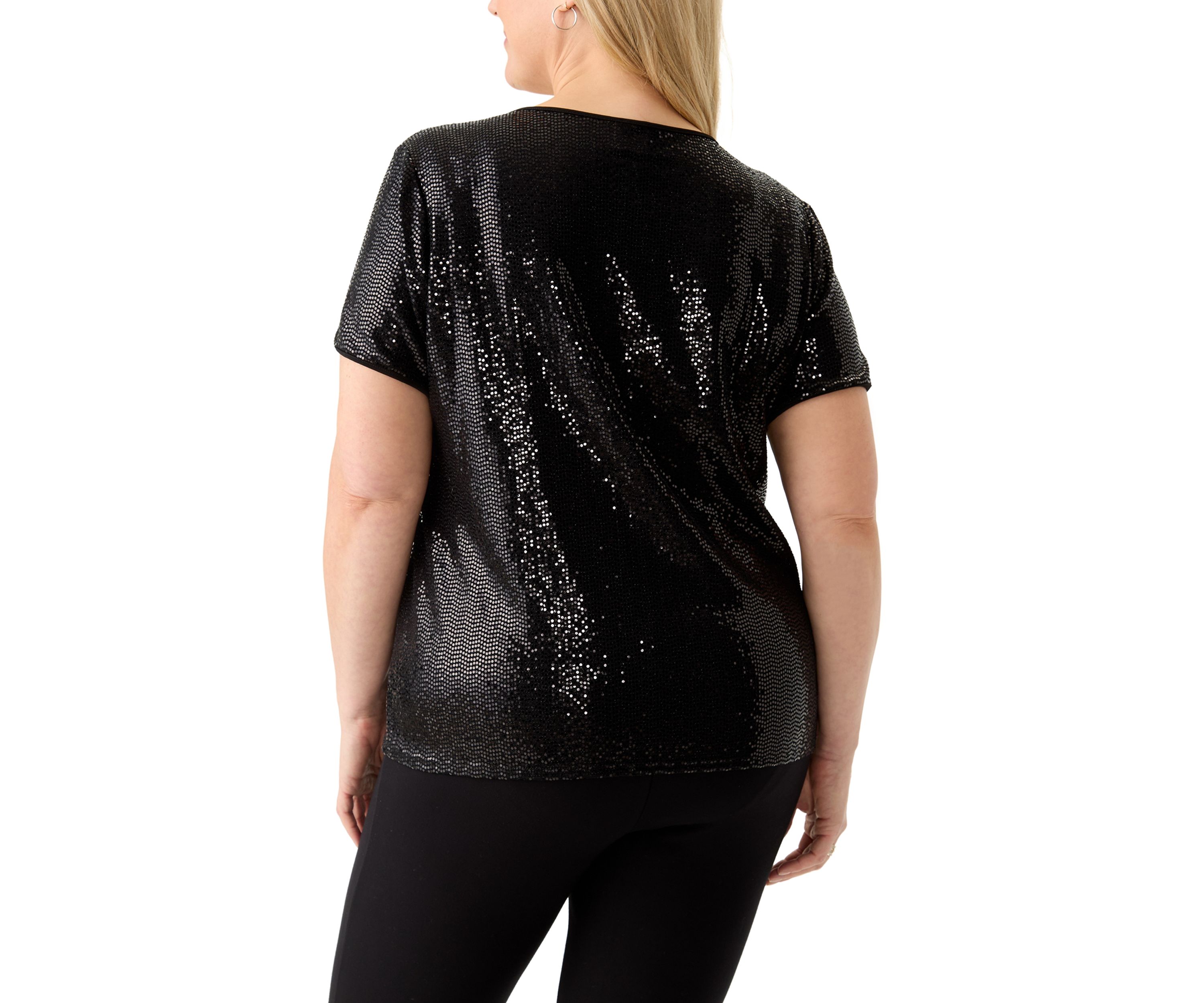 Plus Size Duster Shine Dot Top