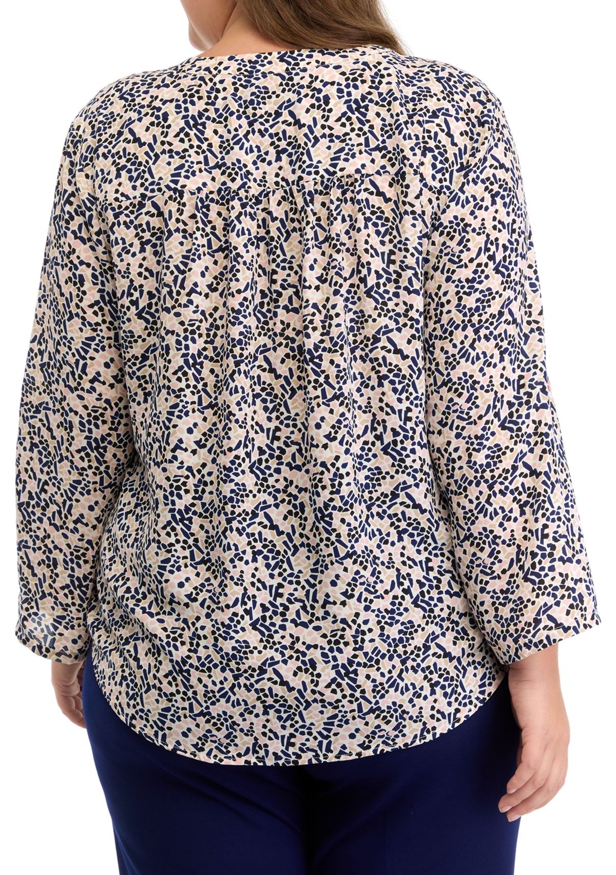Plus Size Long Sleeve Blouse