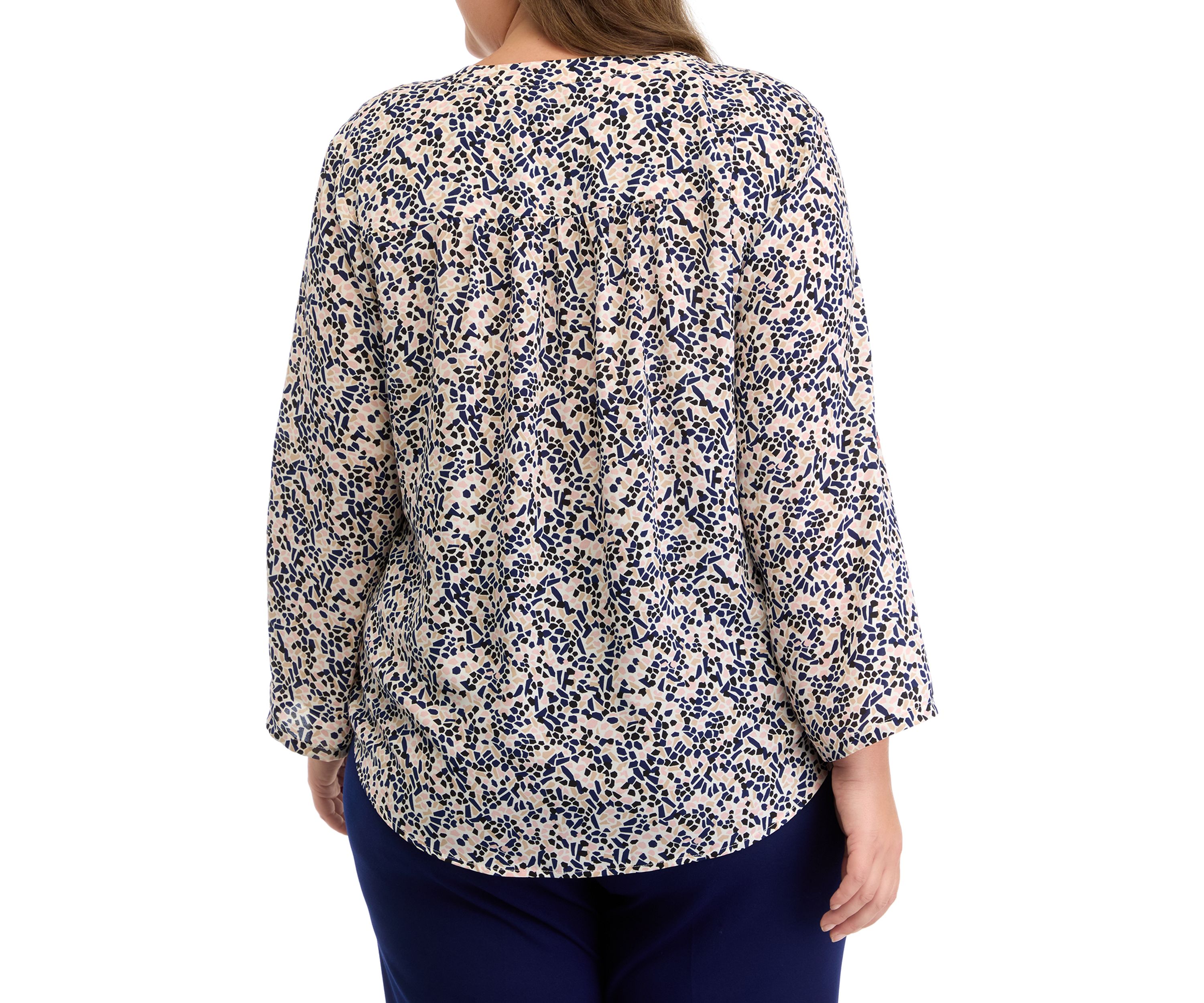 Plus Size Long Sleeve Blouse