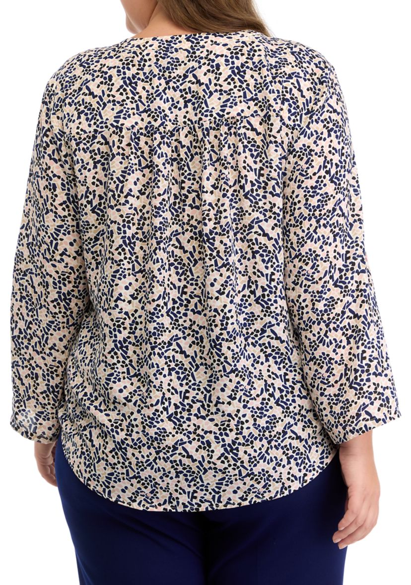 Plus Size Long Sleeve Blouse