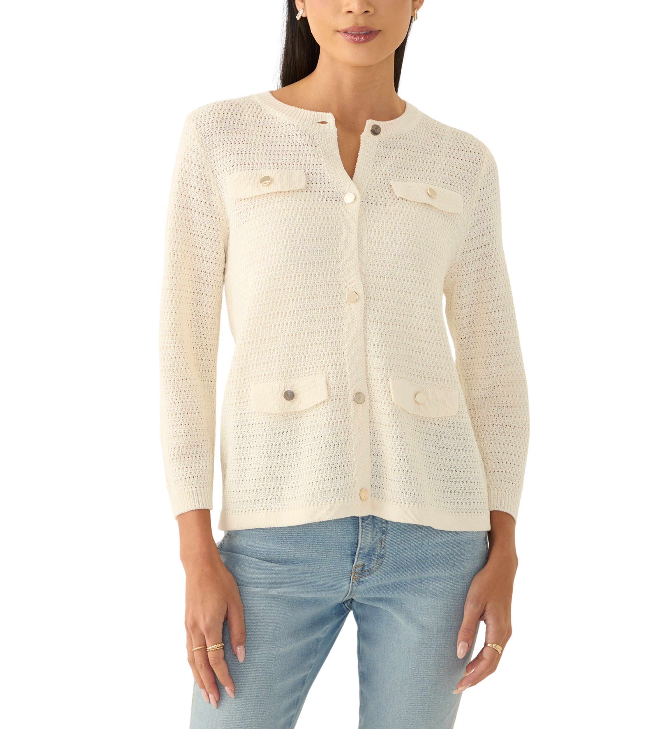 Petite Stitched Cardigan 
