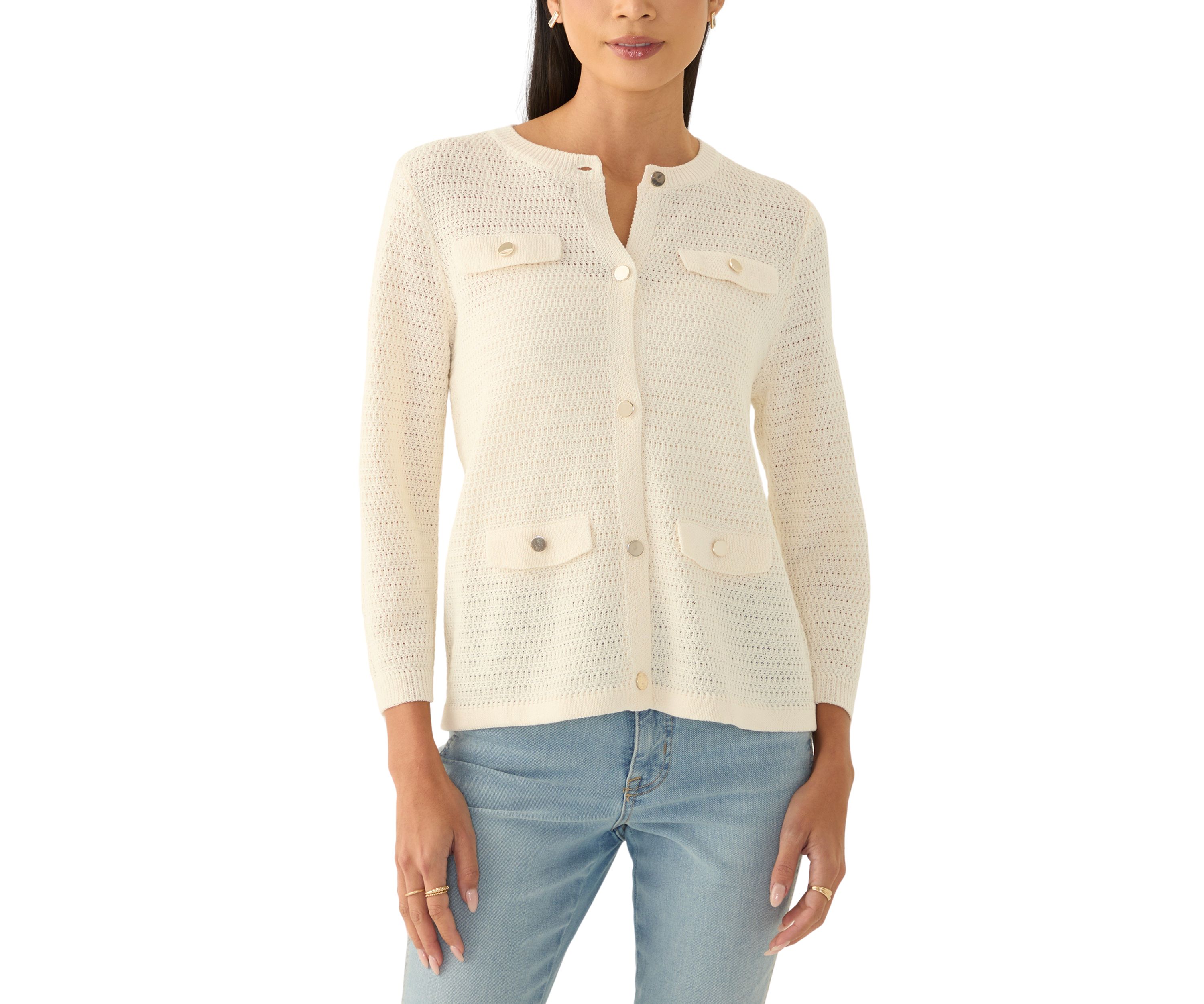 Petite Stitched Cardigan 
