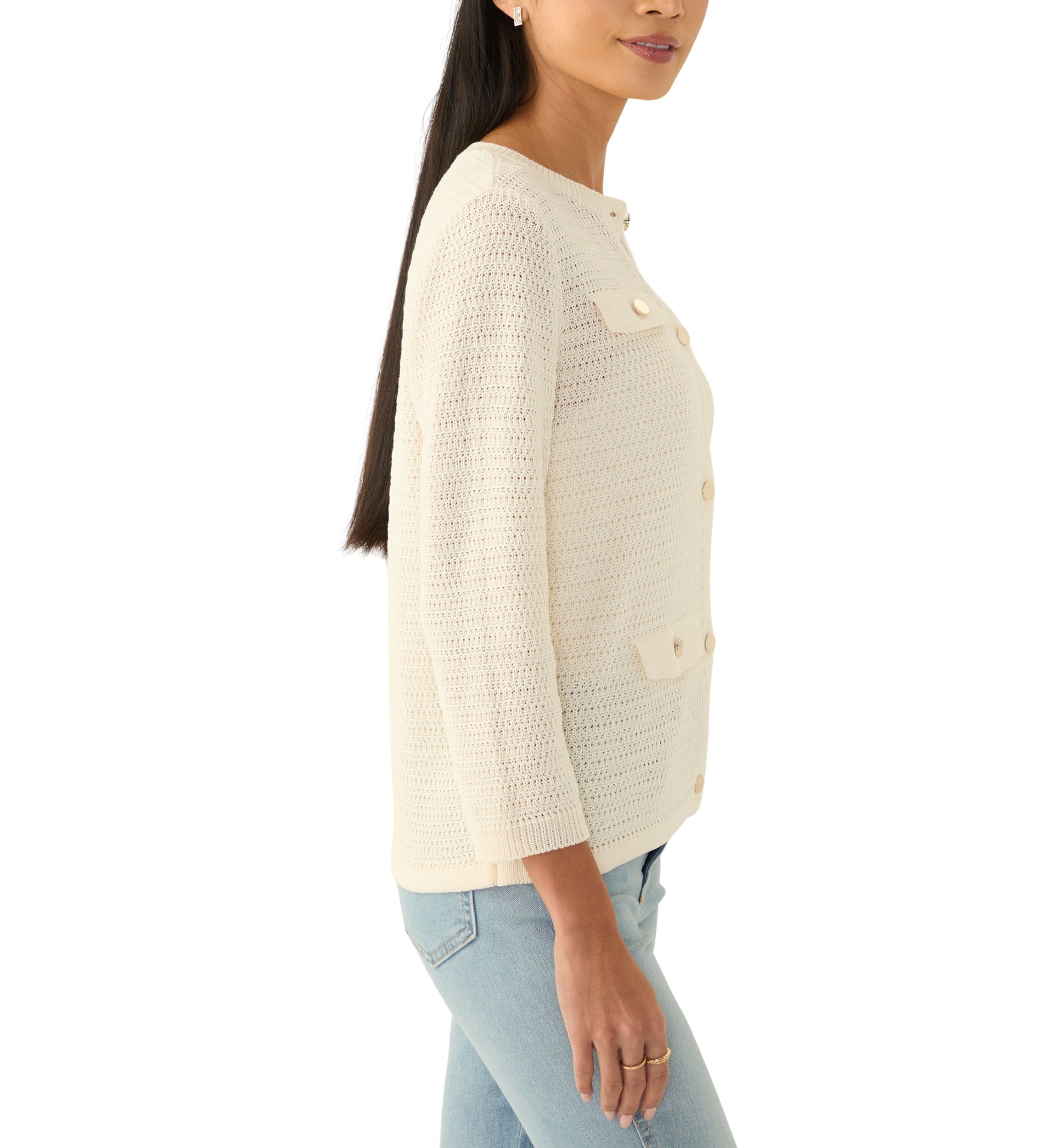 Petite Stitched Cardigan 