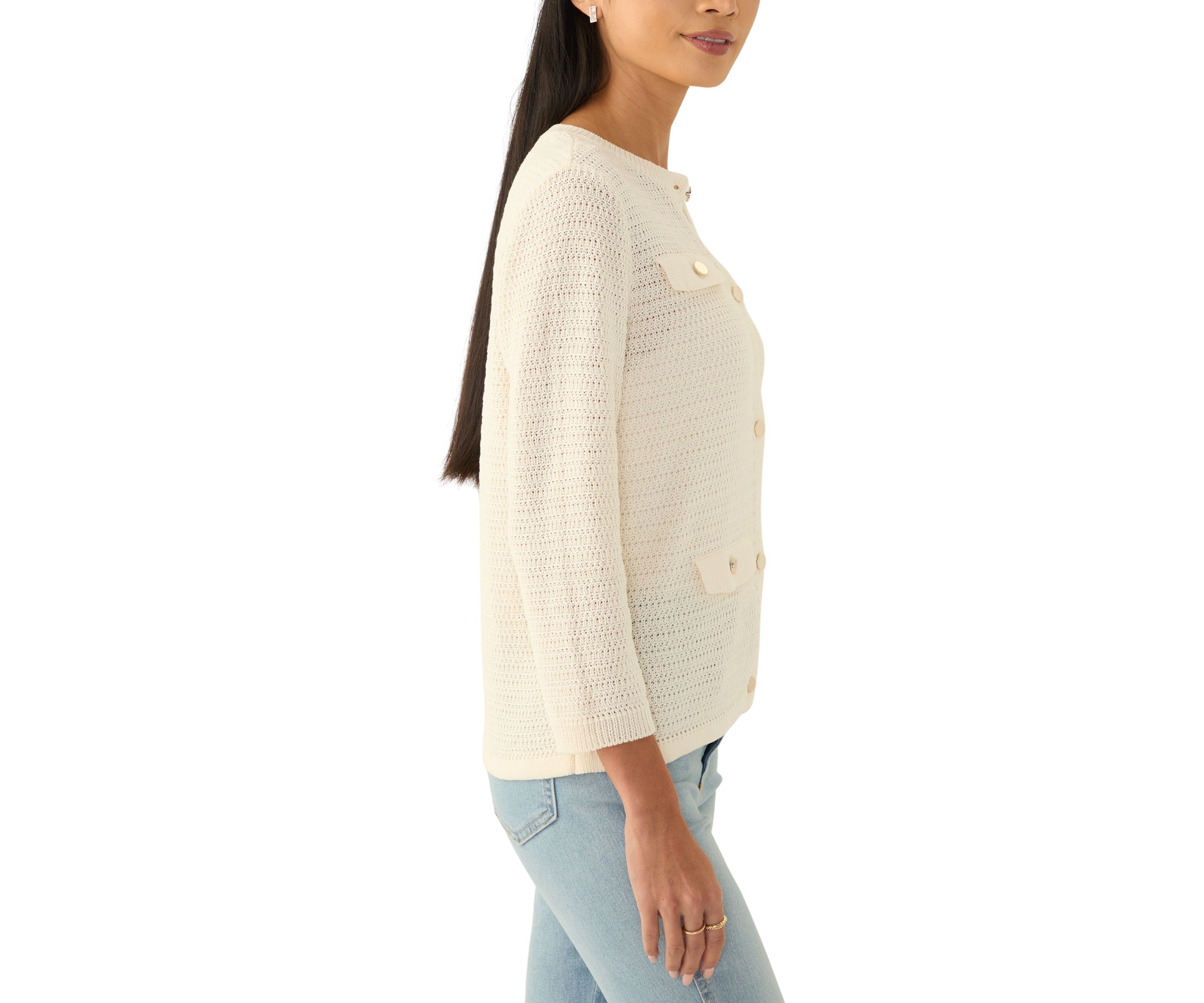 Petite Stitched Cardigan 