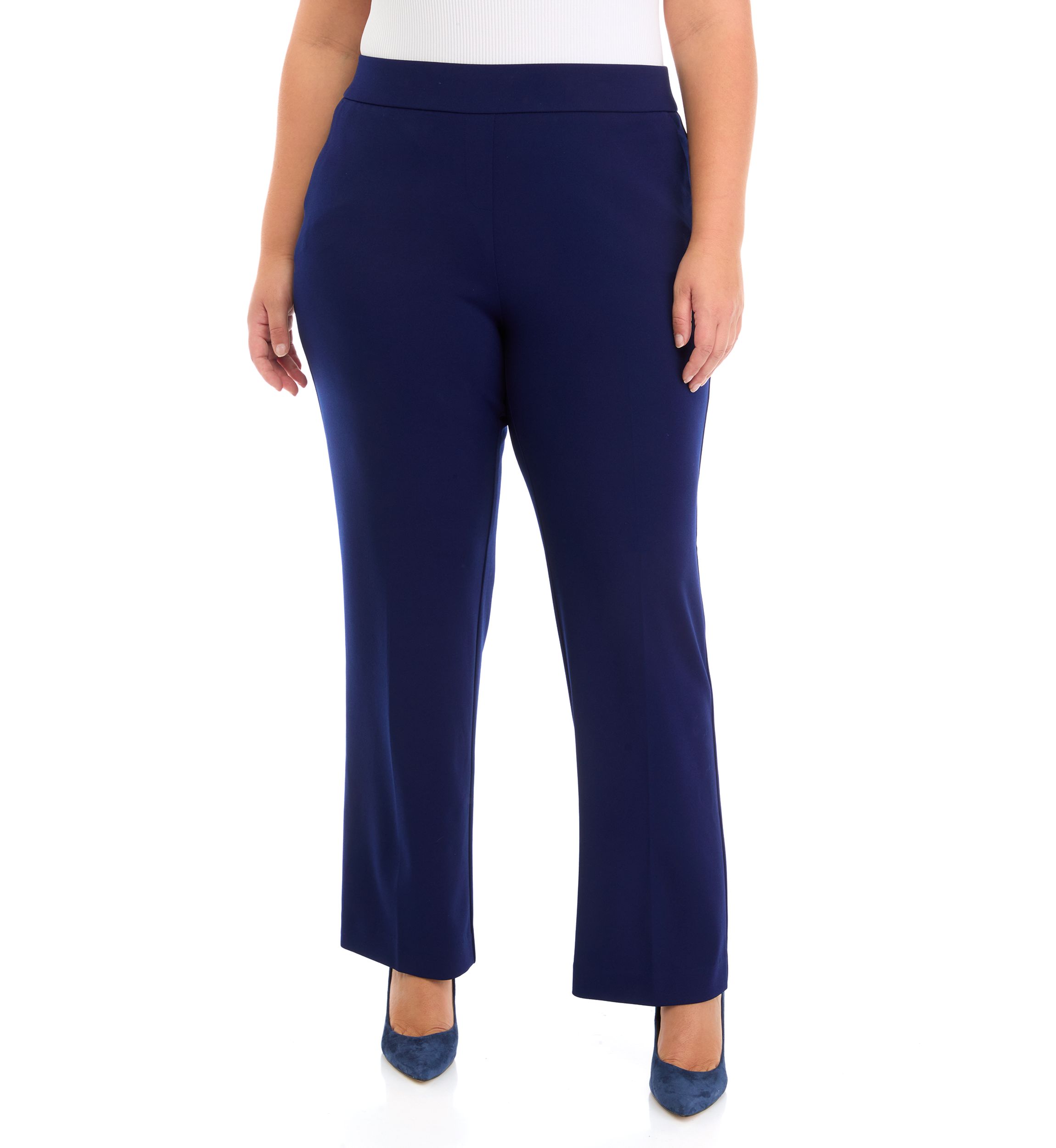 Plus Size Cool Crepe Trouser Pants