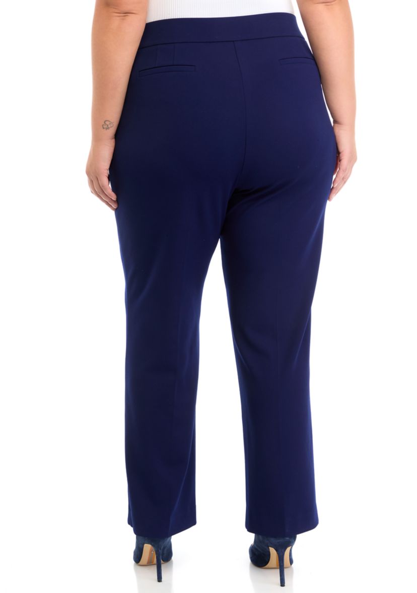 Plus Size Cool Crepe Trouser Pants