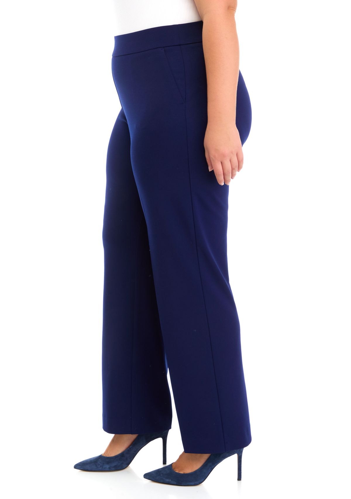 Plus Size Cool Crepe Trouser Pants