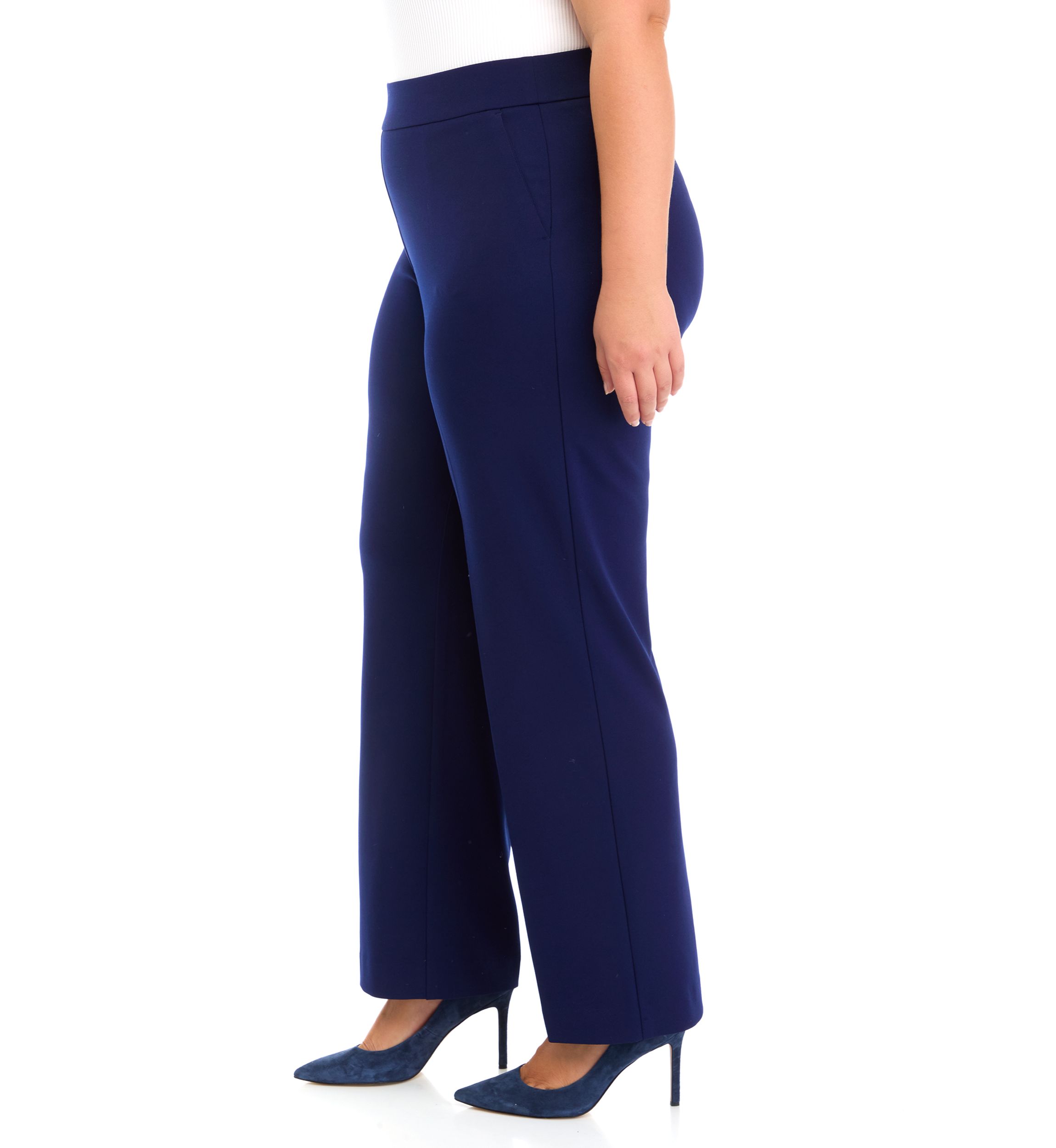 Plus Size Cool Crepe Trouser Pants