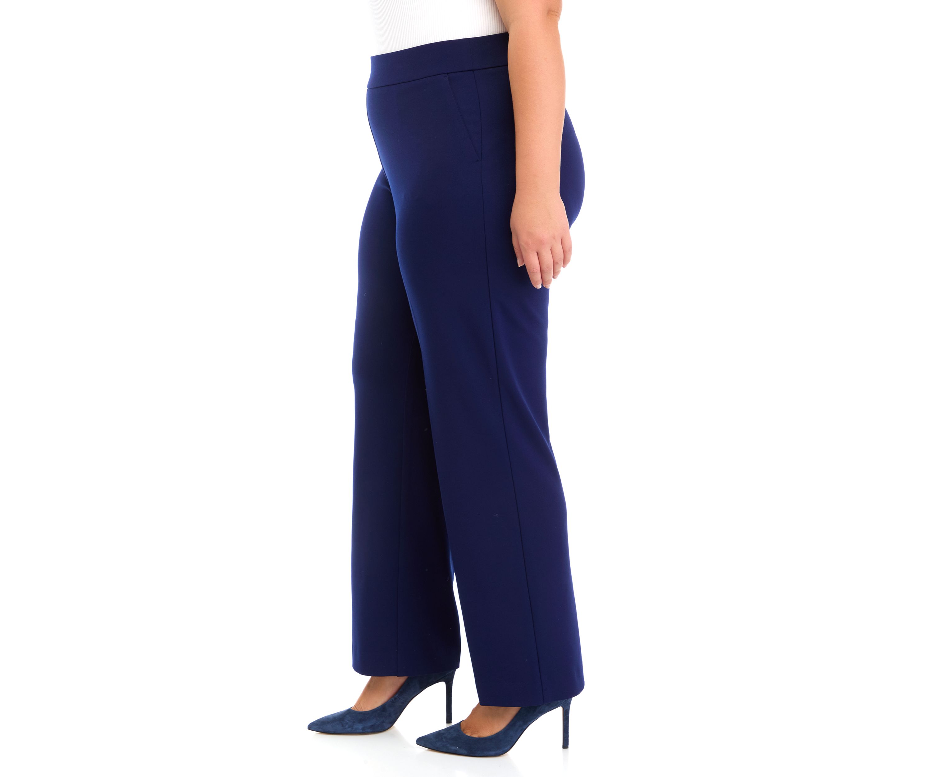 Plus Size Cool Crepe Trouser Pants