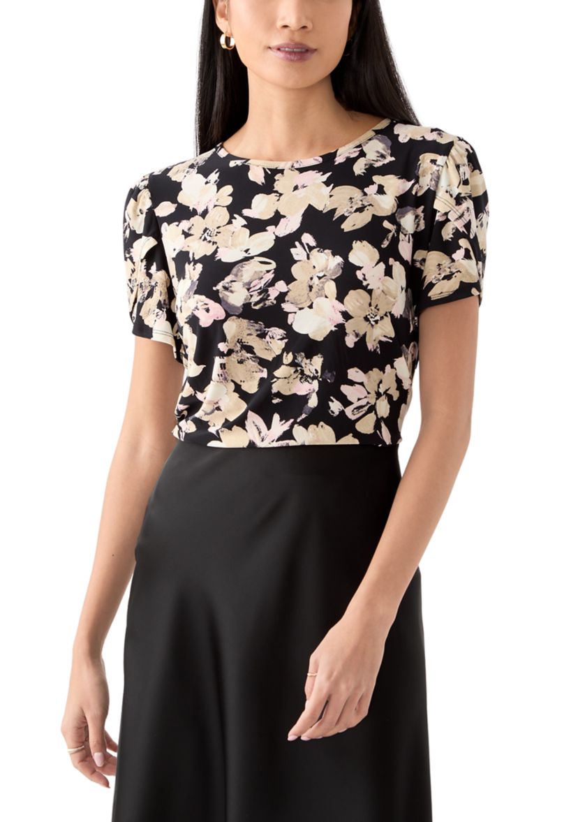 Petite Tulip Sleeve Top