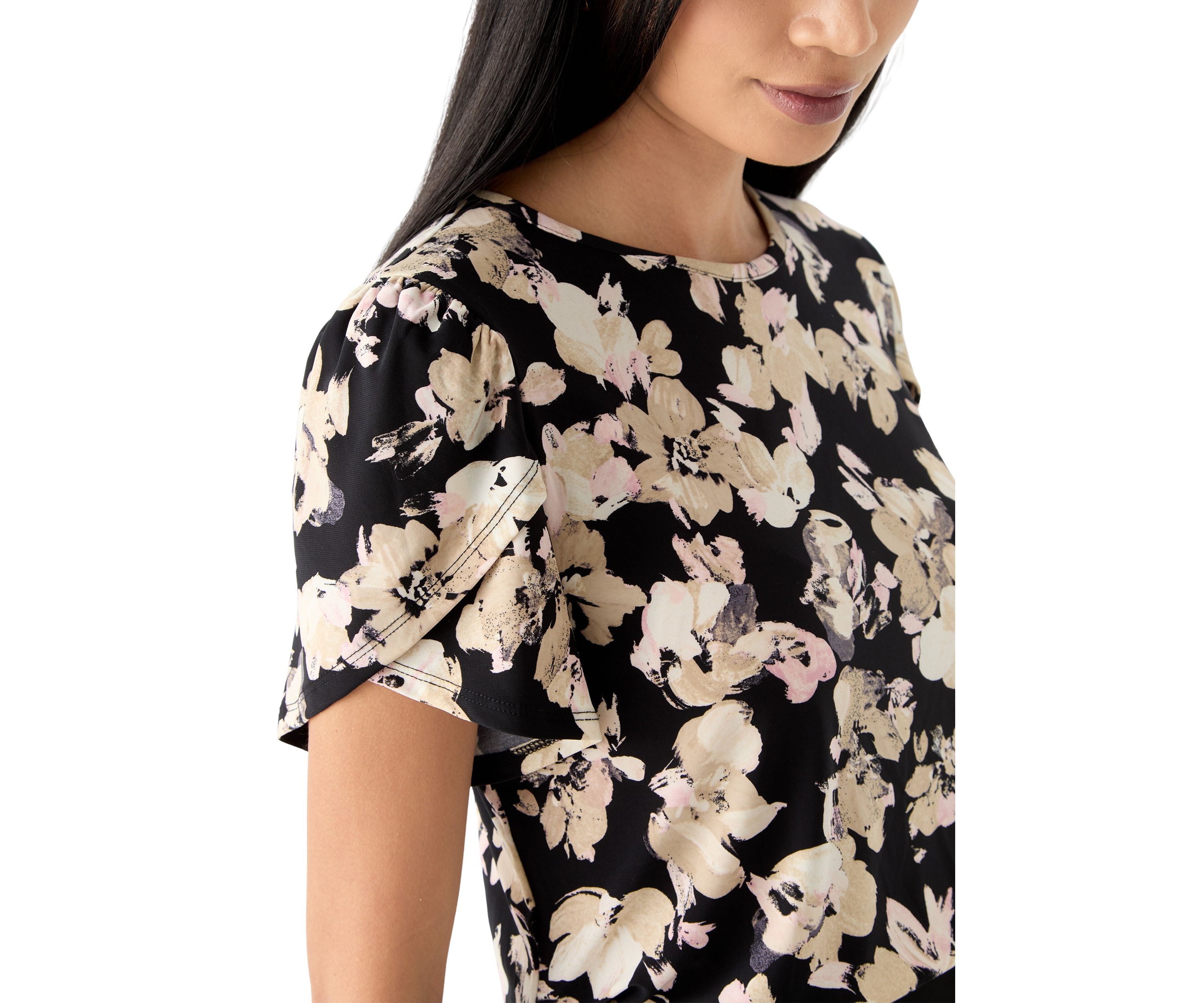 Petite Tulip Sleeve Top
