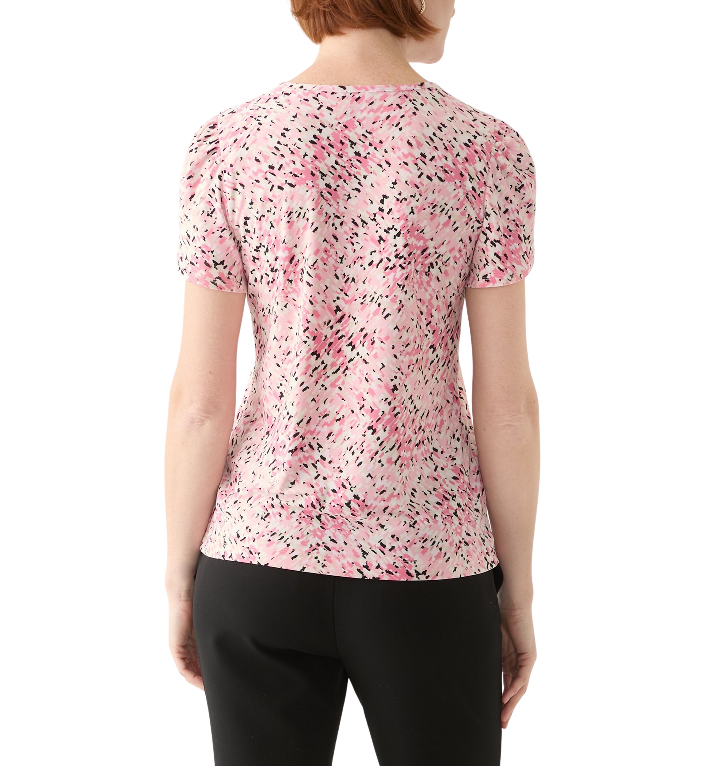 Womens Tulip Sleeve Printed Top