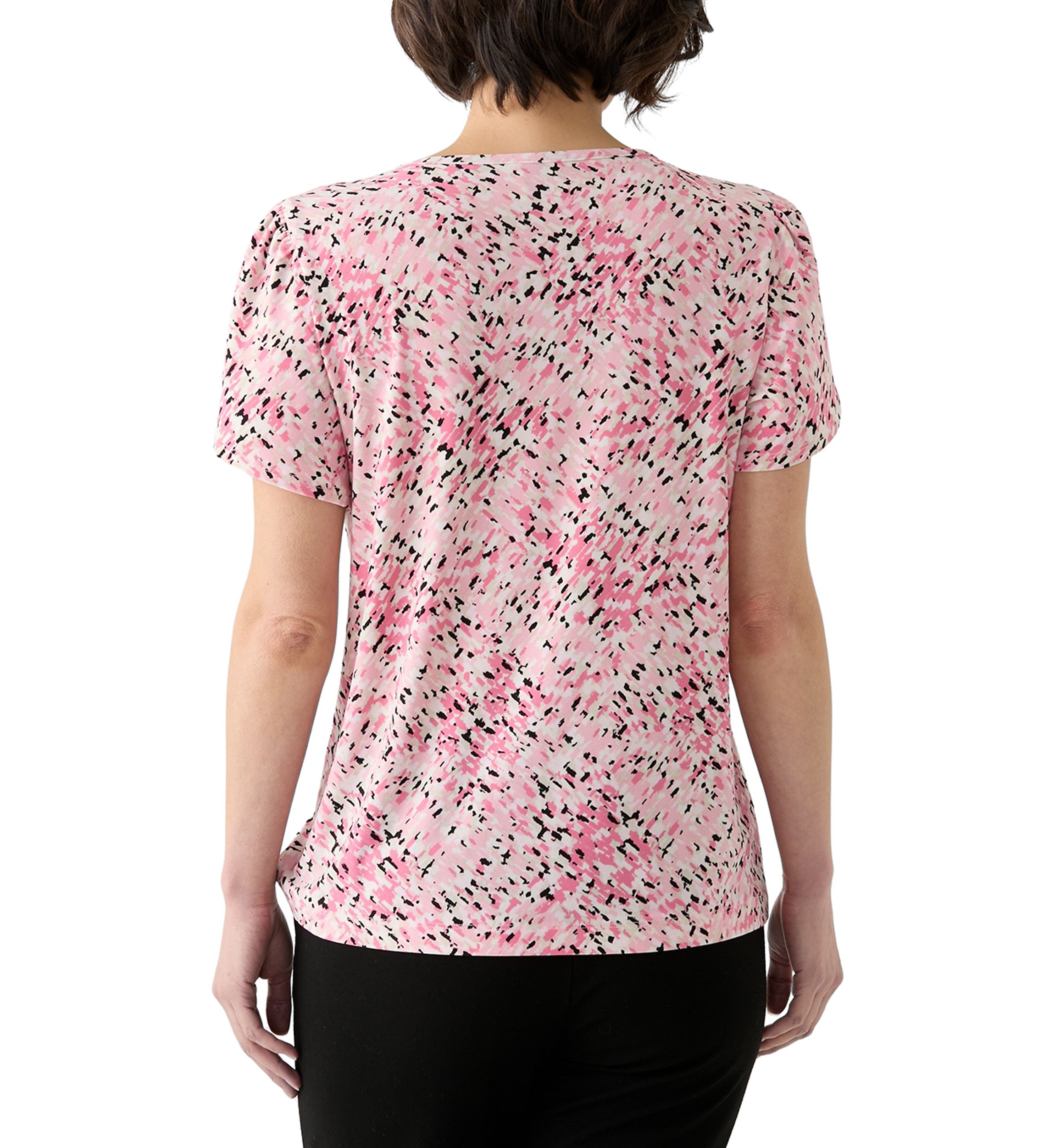Petite Tulip Sleeve Floral Top 