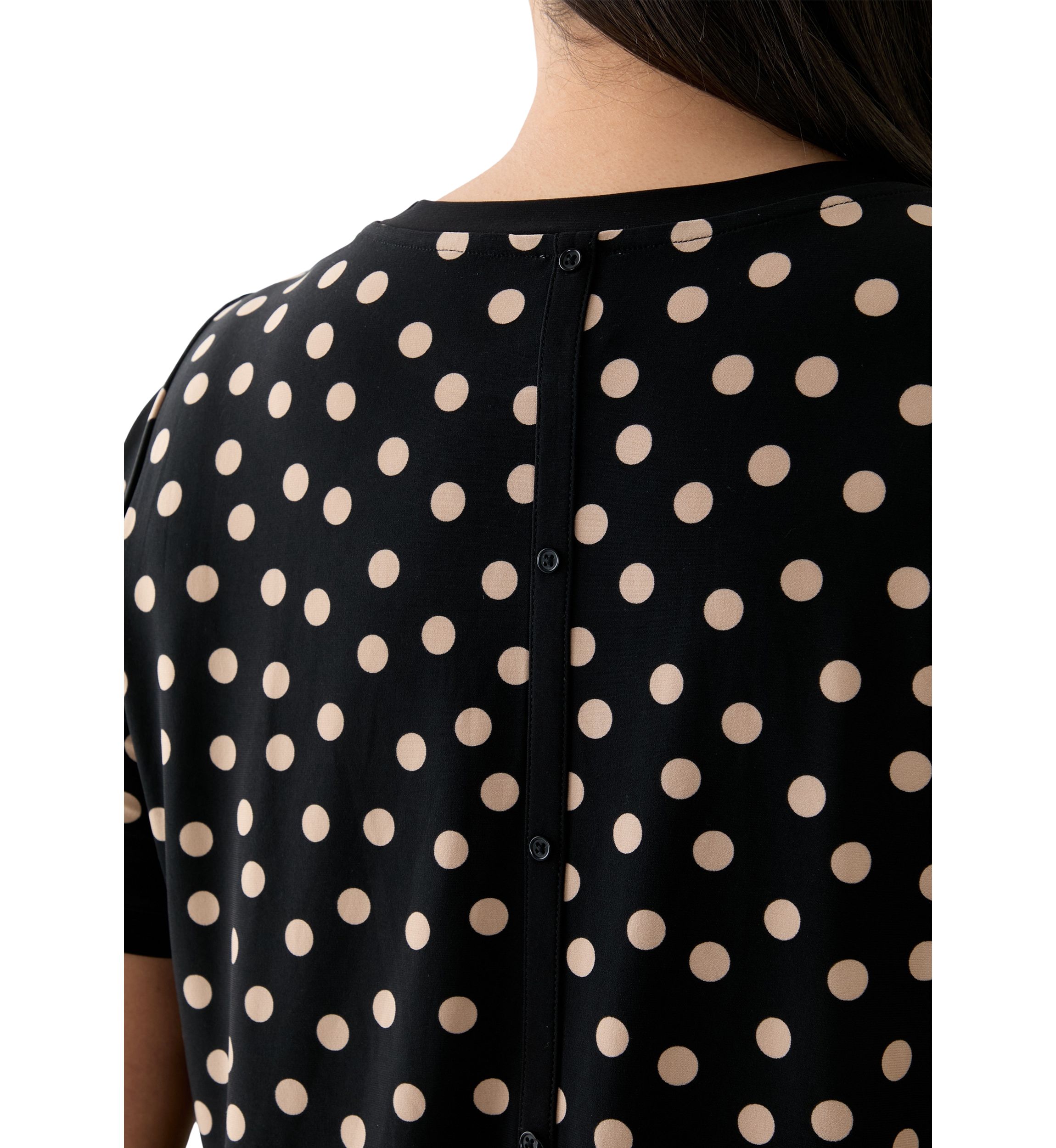 Plus Size Dot Printed T-Shirt