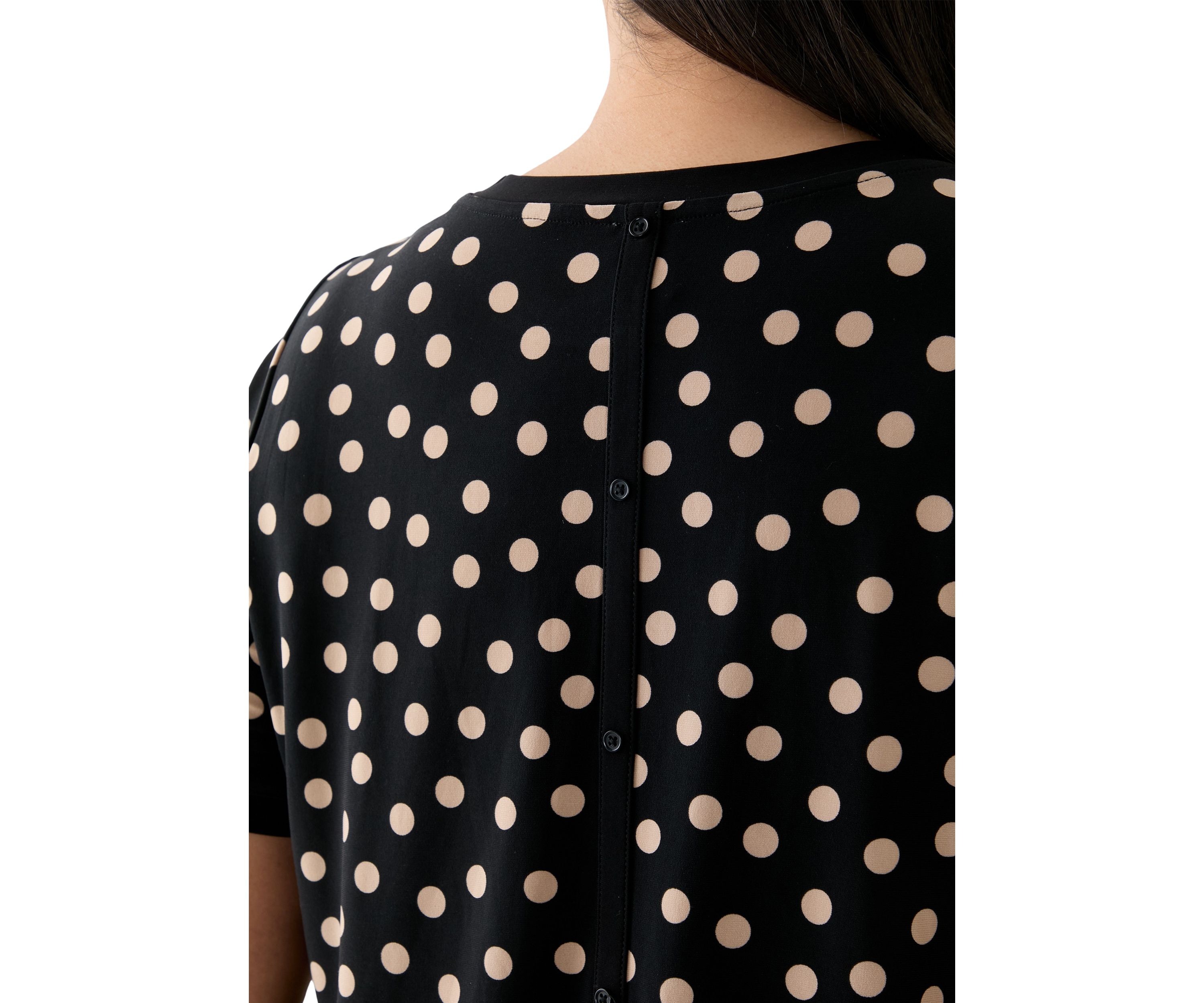 Plus Size Dot Printed T-Shirt
