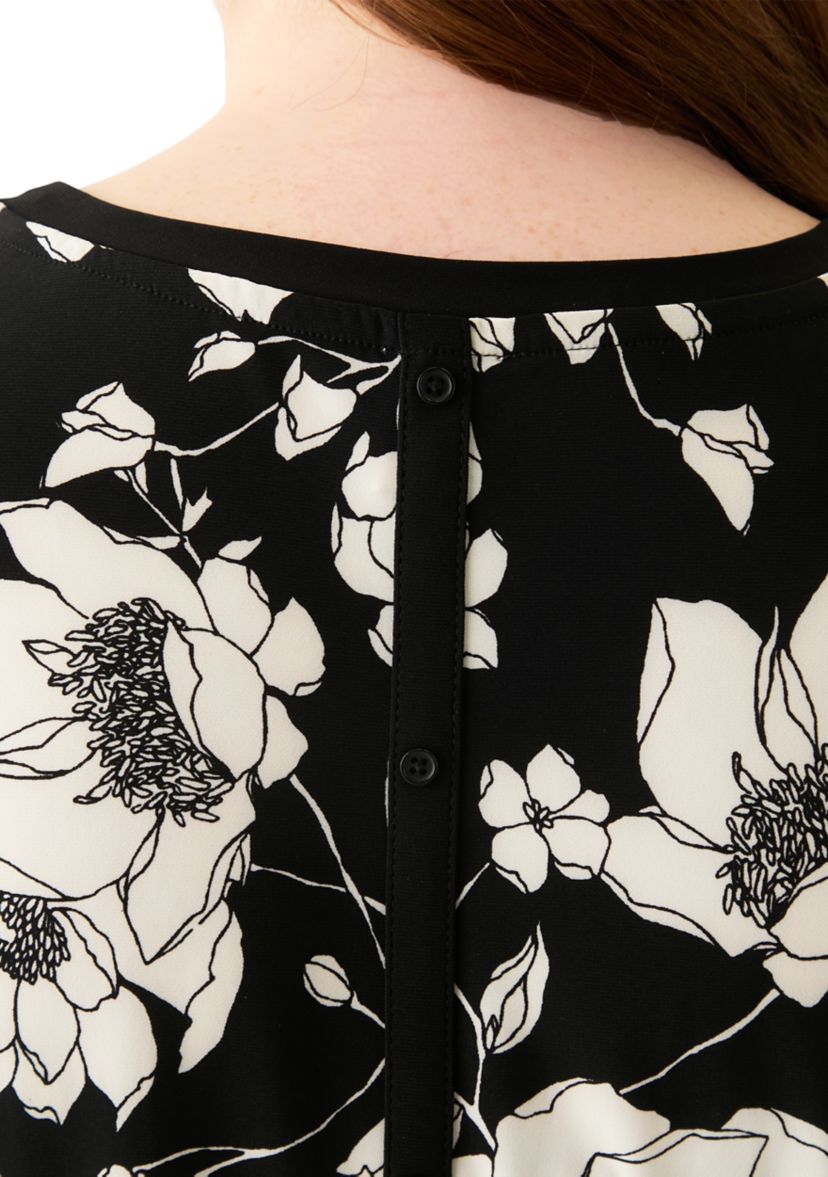 Plus Size Printed Short Sleeve T-Shirt 