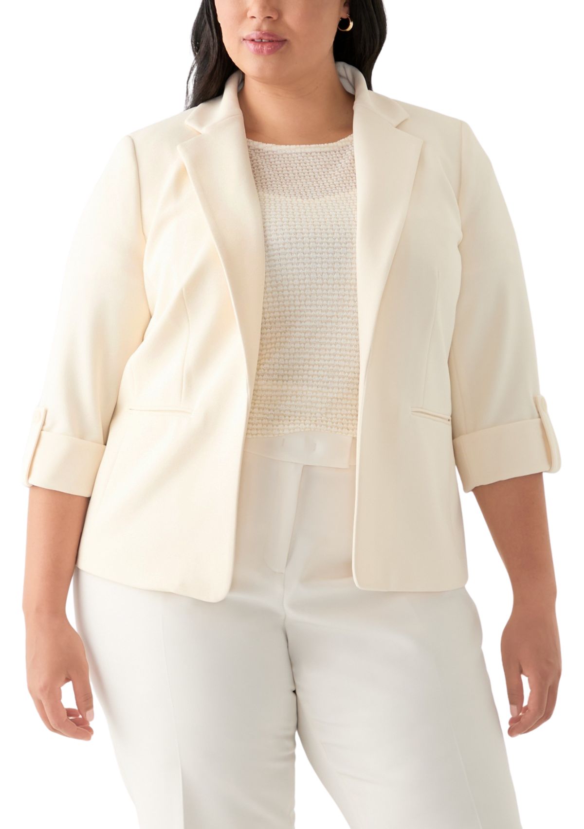 Plus Size Cool Crepe Jaccket