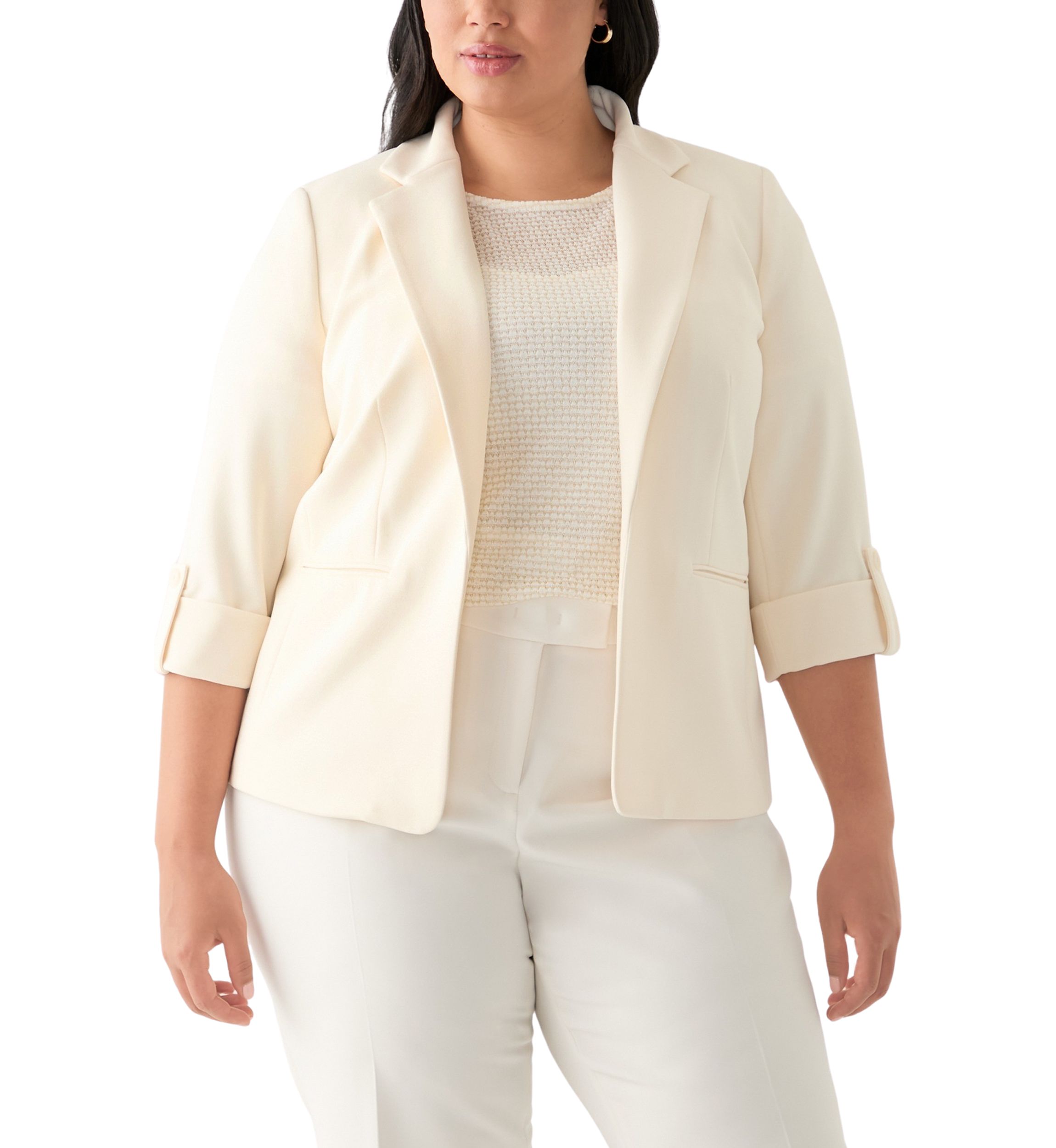 Plus Size Cool Crepe Jaccket