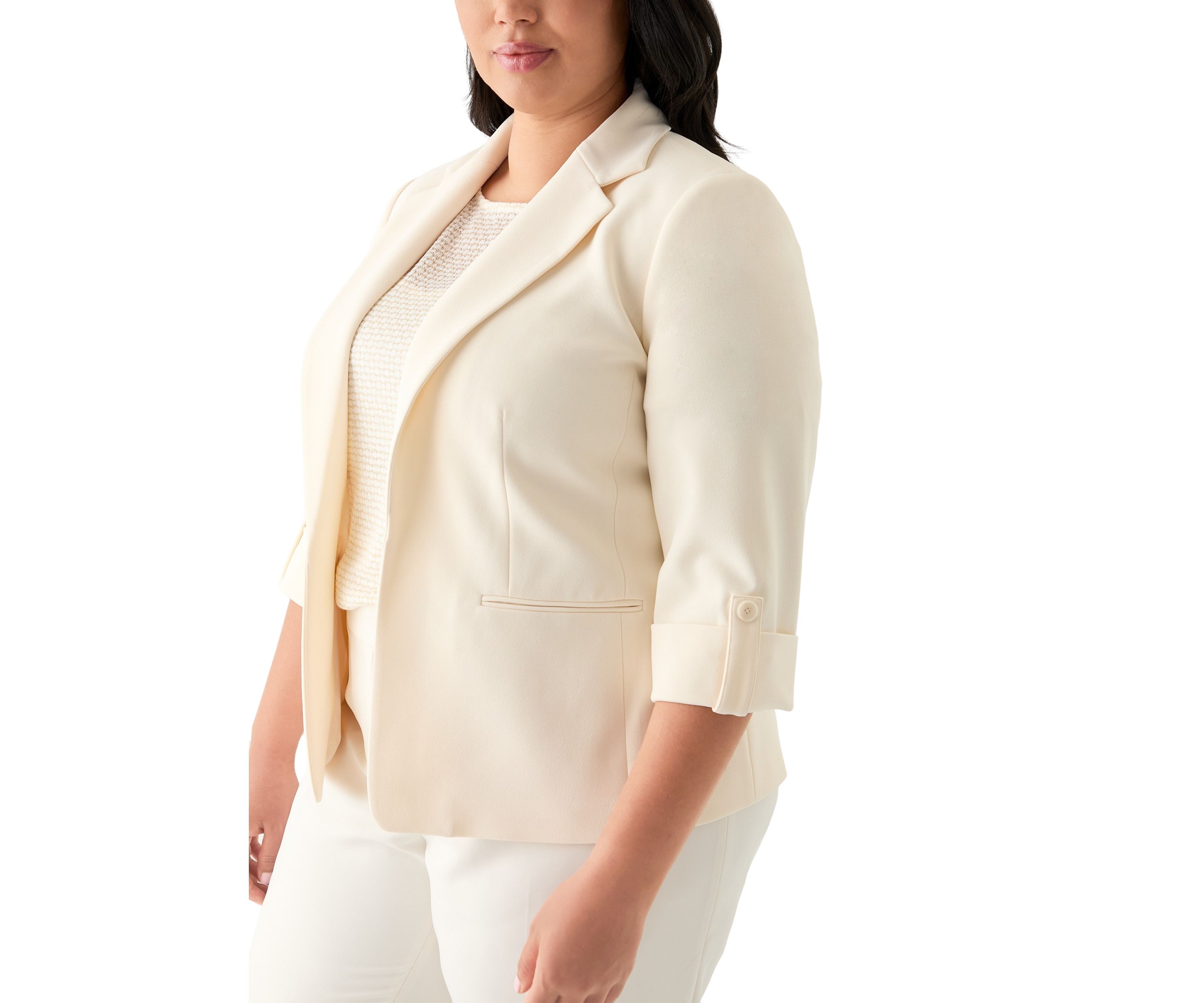 Plus Size Cool Crepe Jaccket