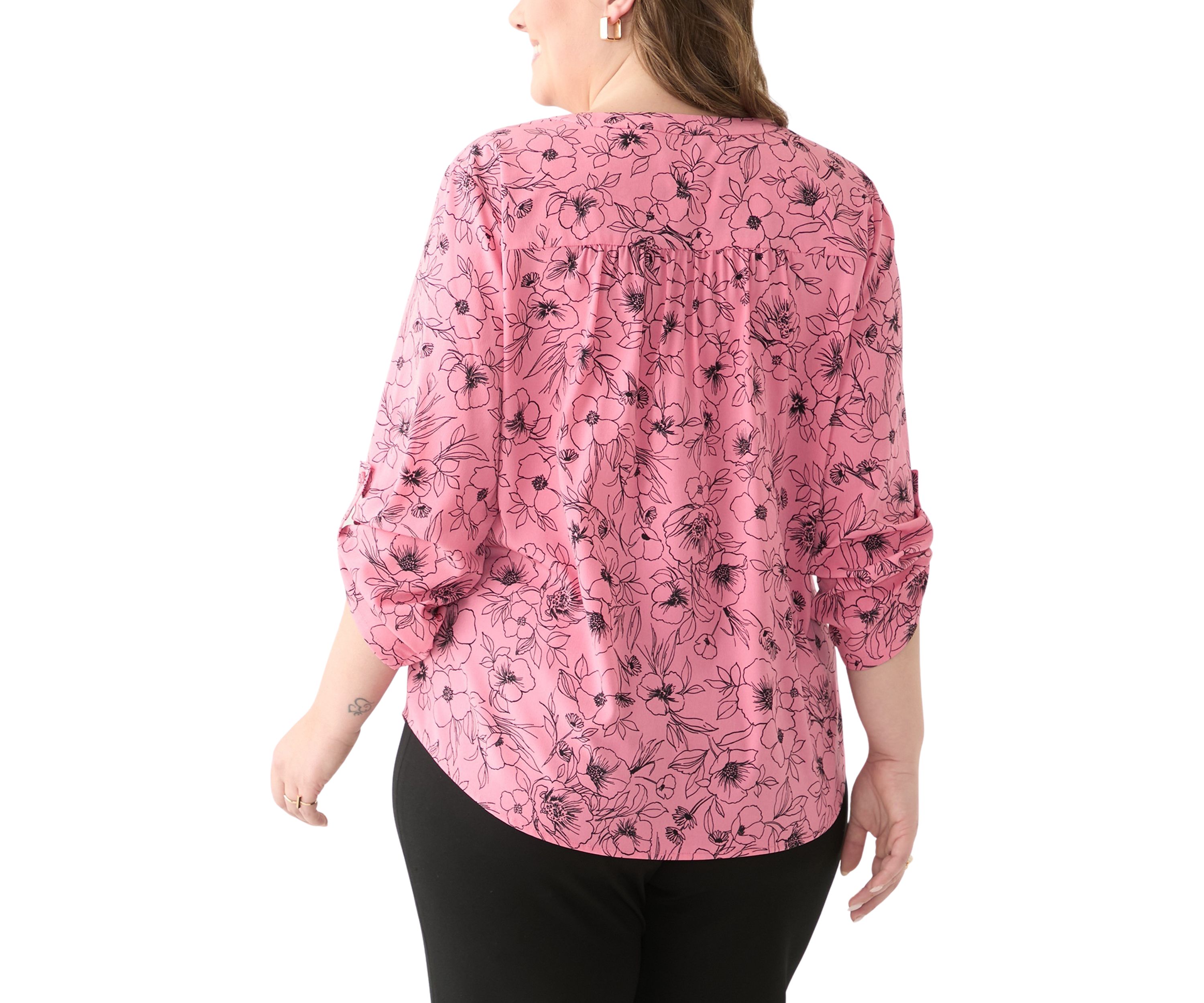 Plus Size Printed Tunic