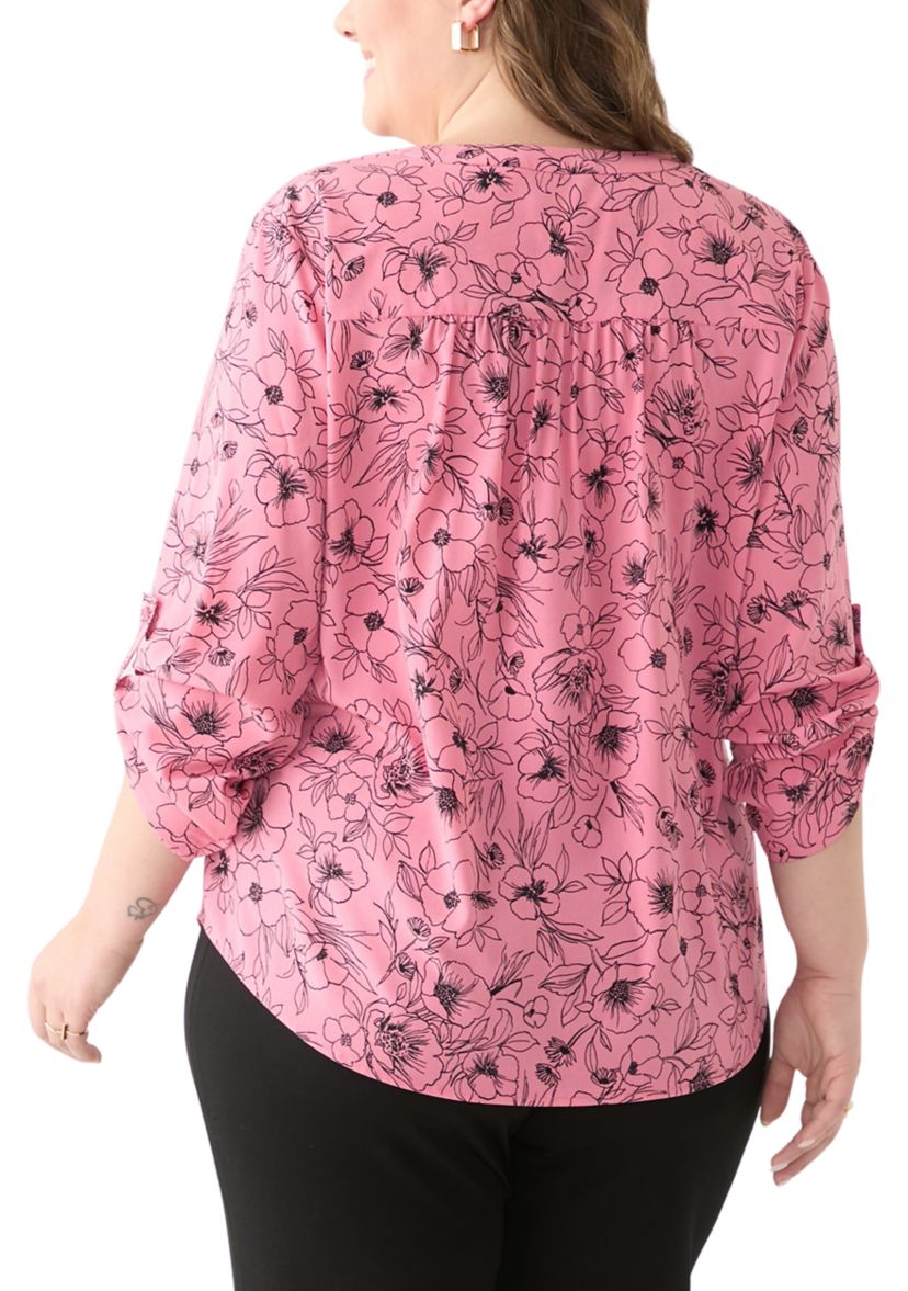 Plus Size Printed Tunic