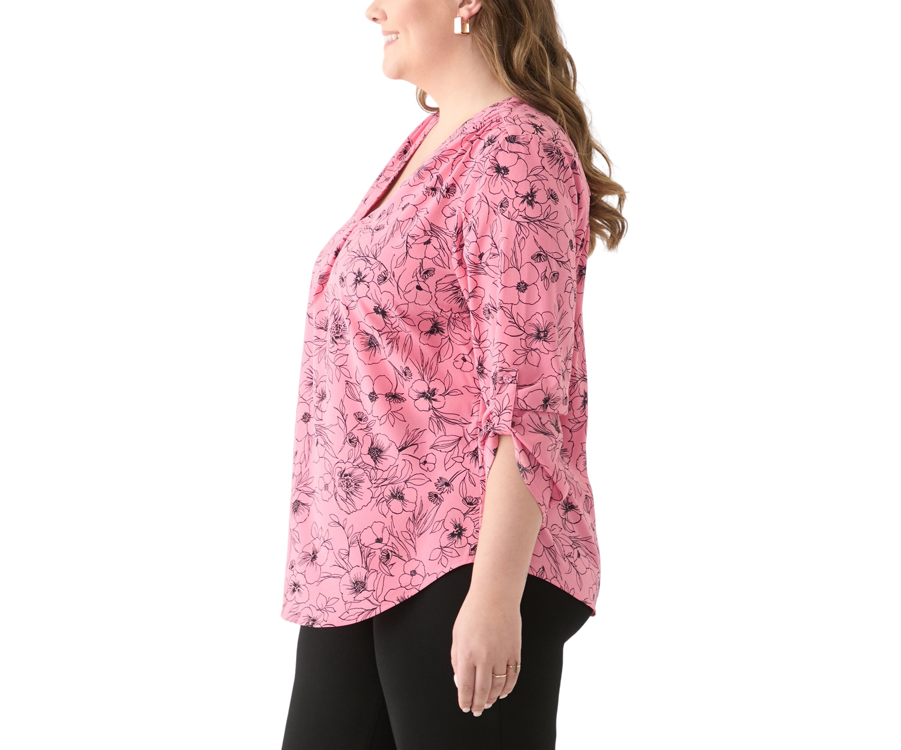 Plus Size Printed Tunic