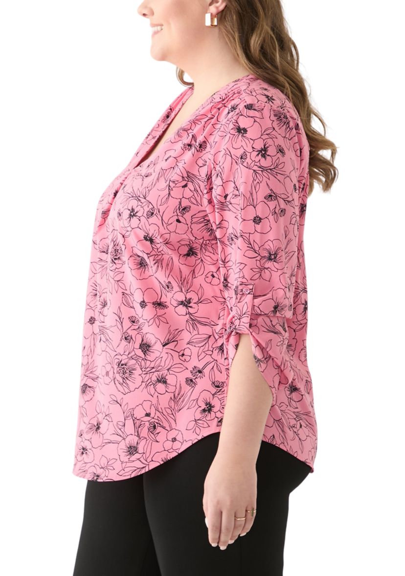 Plus Size Printed Tunic