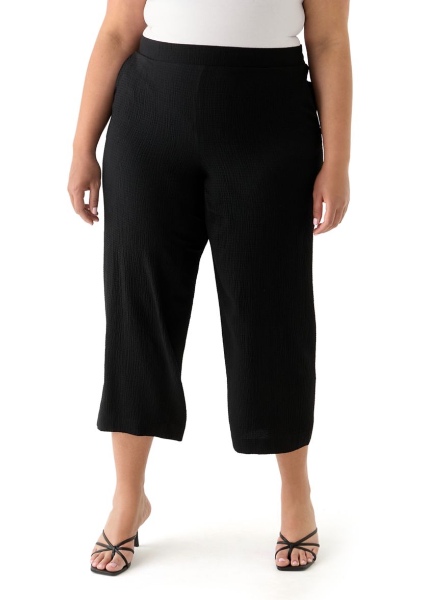Plus Size Pull On Side Seam Pants