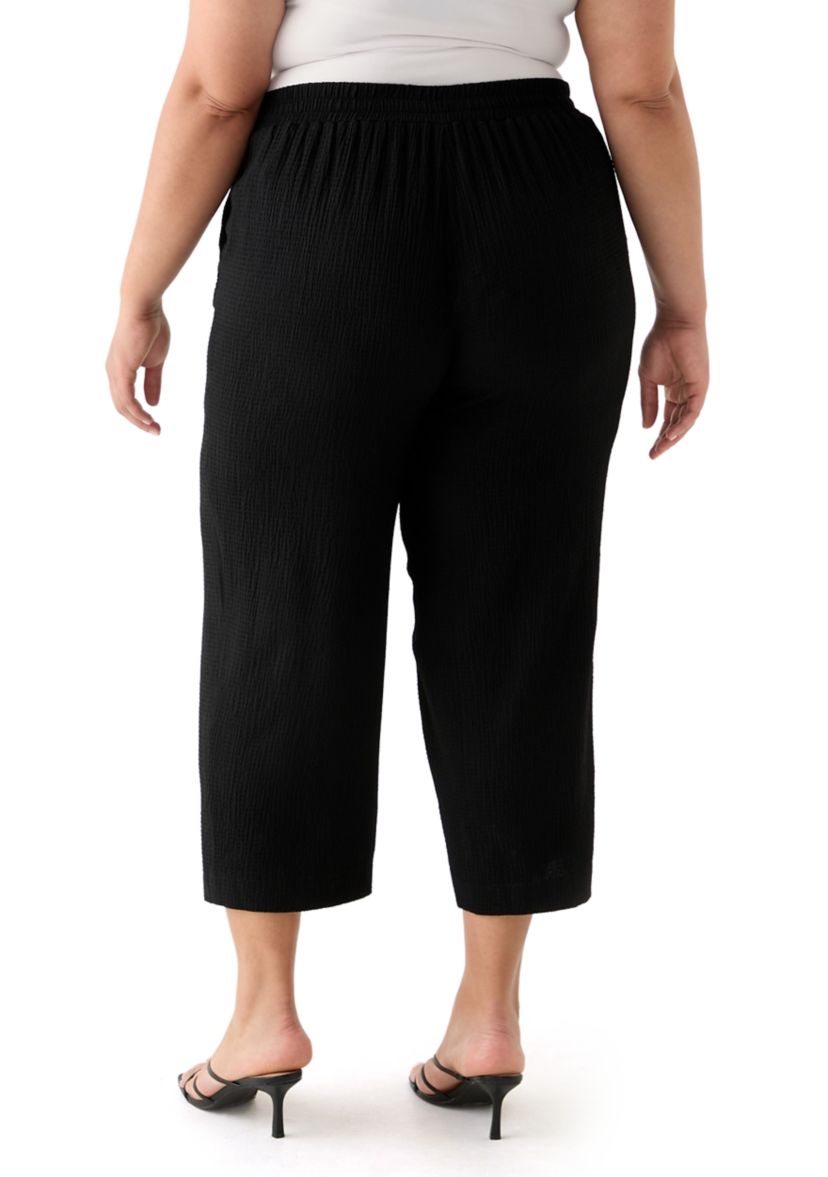 Plus Size Pull On Side Seam Pants