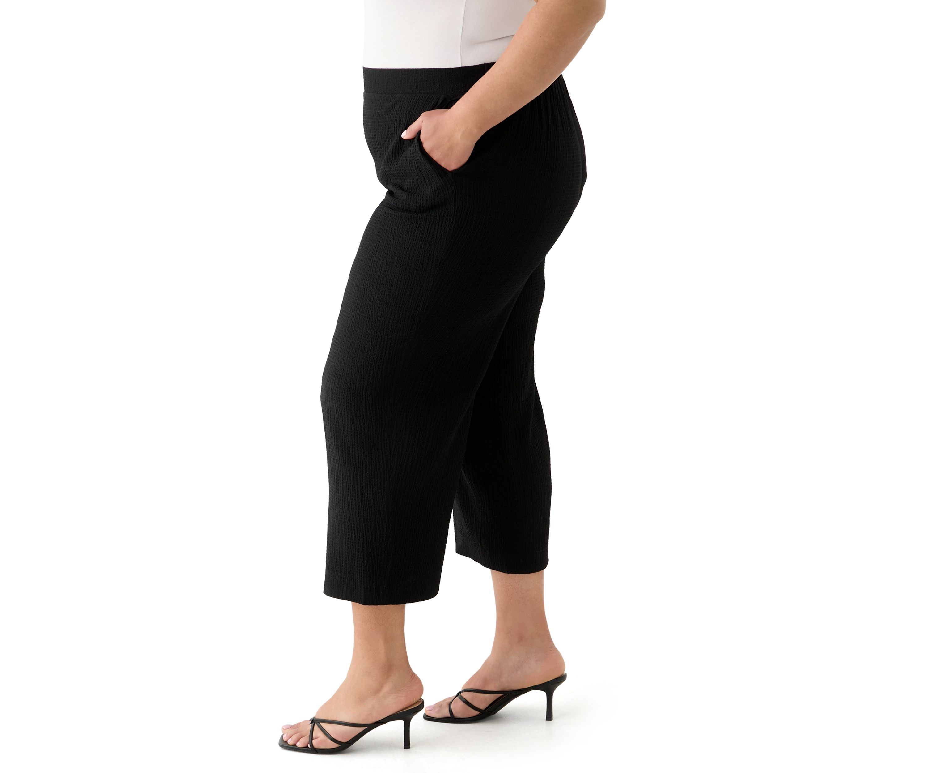 Plus Size Pull On Side Seam Pants