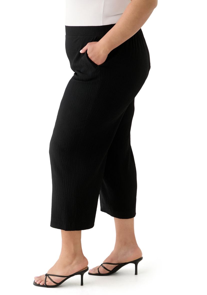 Plus Size Pull On Side Seam Pants